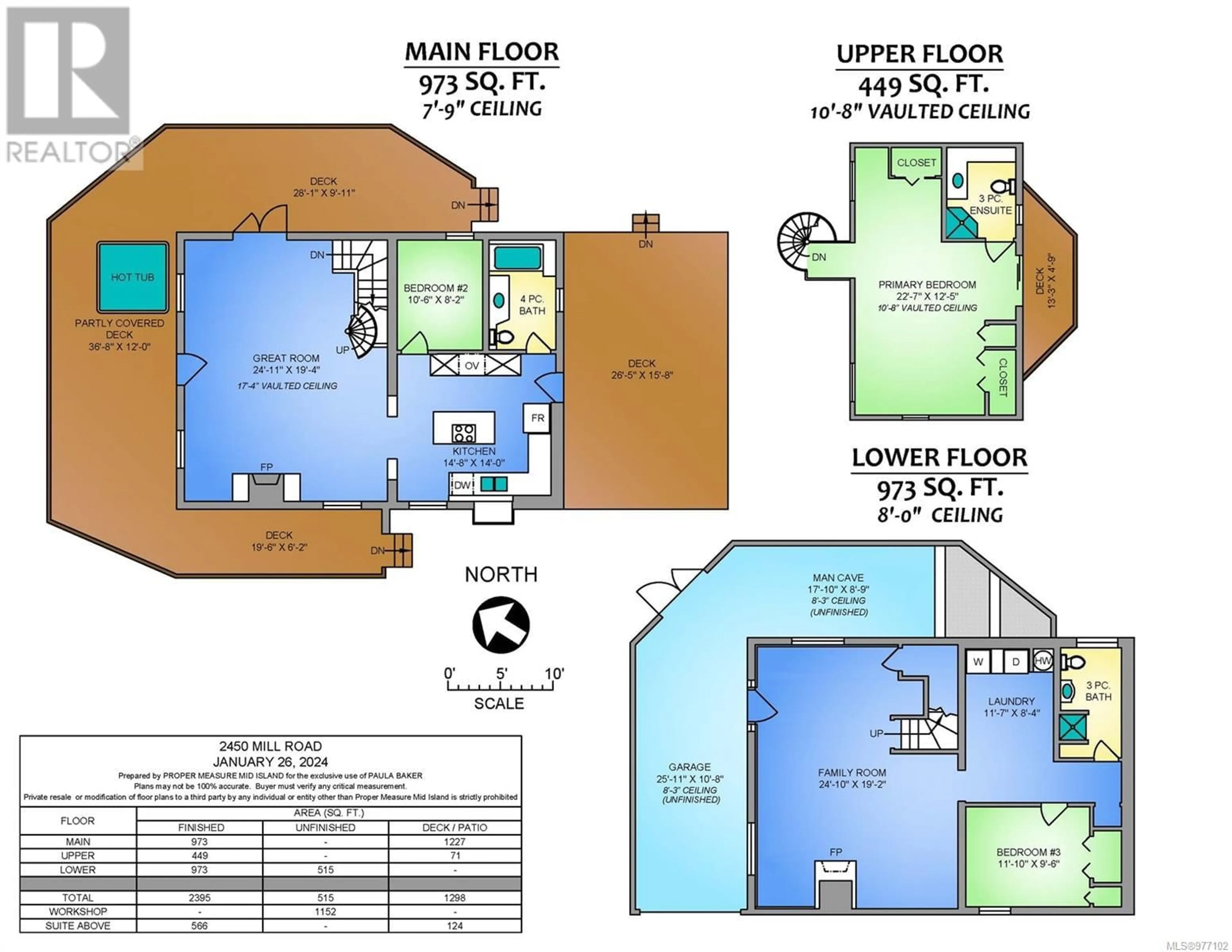 Floor plan for 2450 Mill Rd, Nanaimo British Columbia V9R6W3