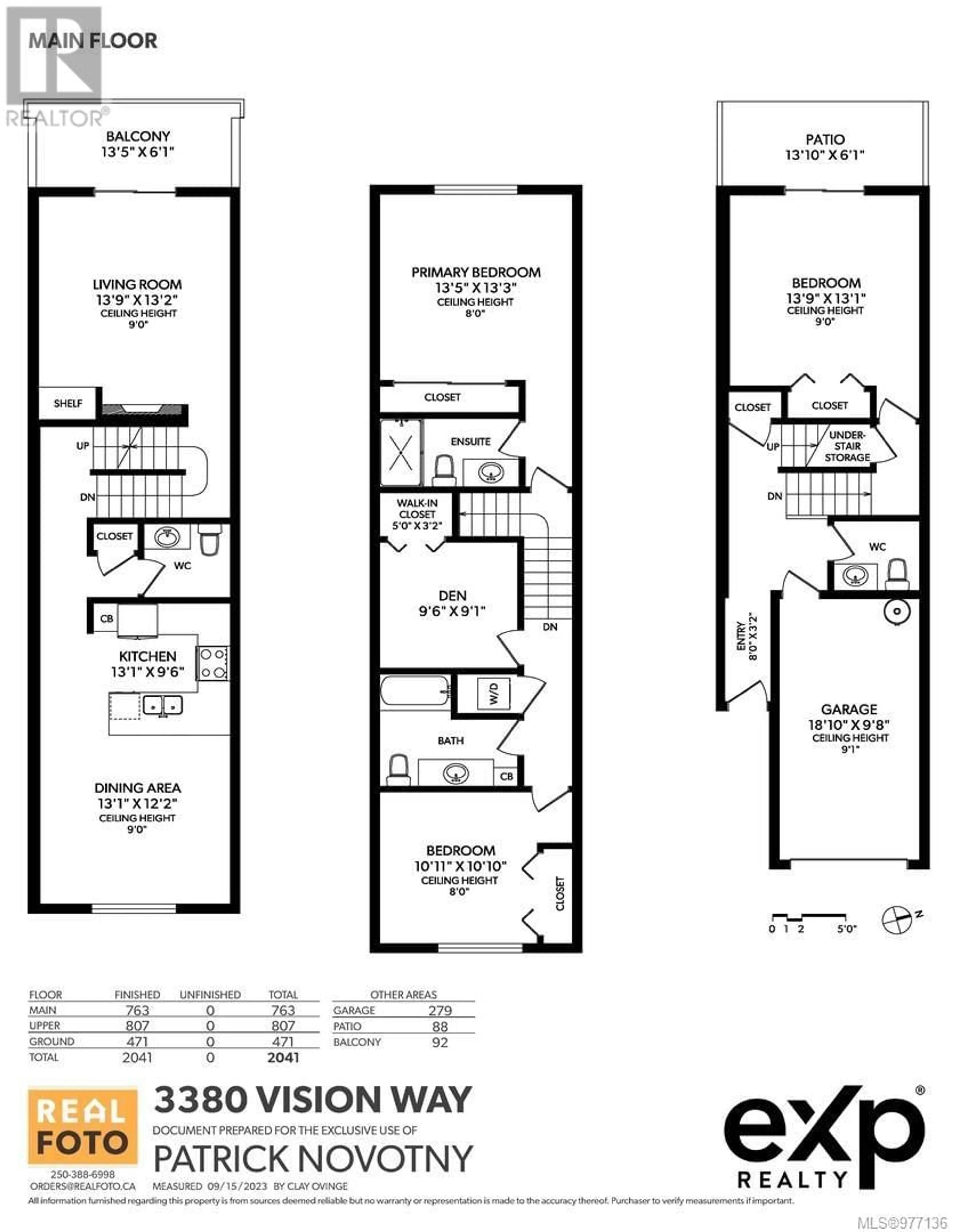 Floor plan for 3380 Vision Way, Langford British Columbia V9C0E4