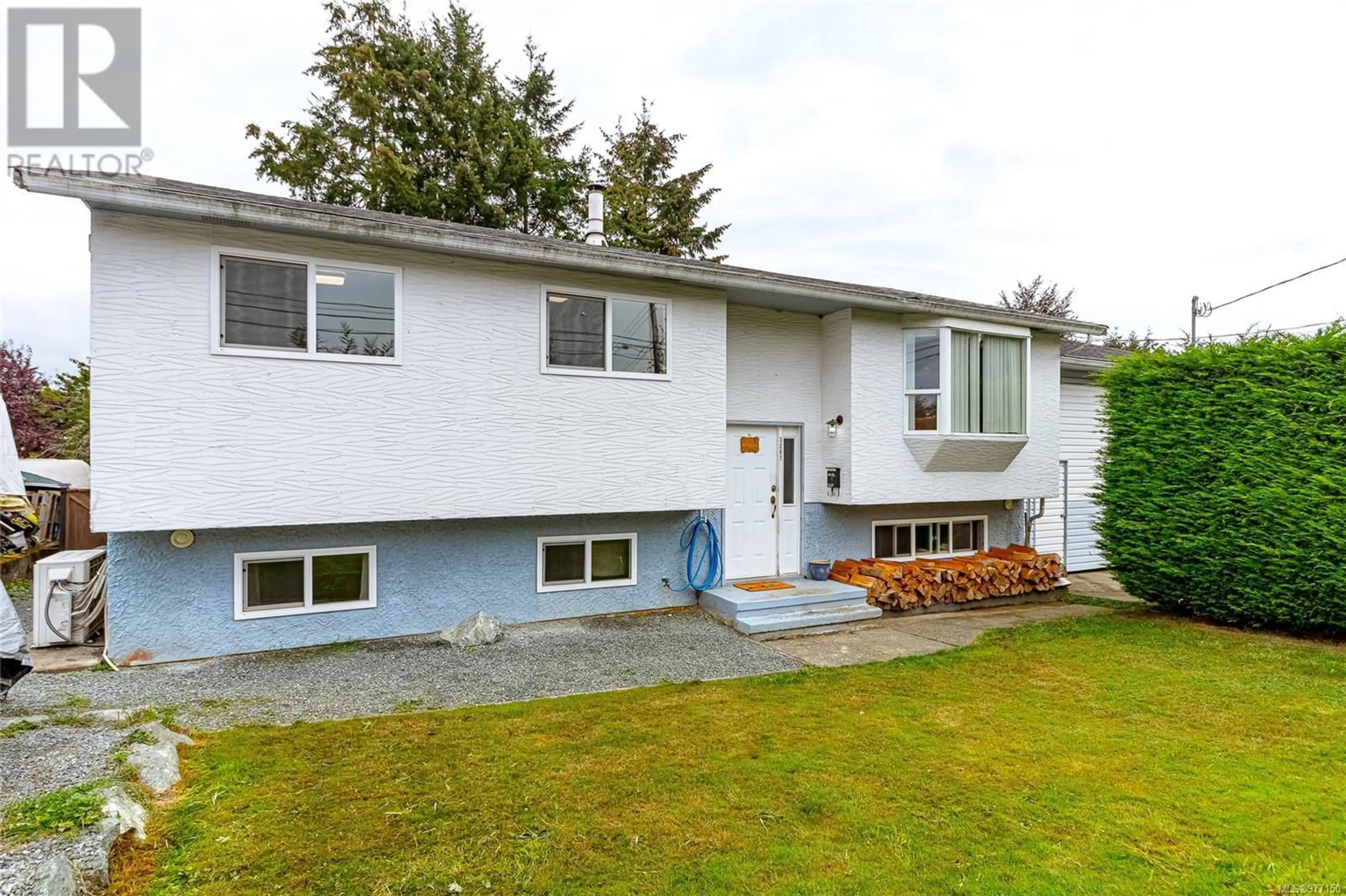 Frontside or backside of a home, the fenced backyard for 3267 Gibbins Rd, Duncan British Columbia V9L1G8