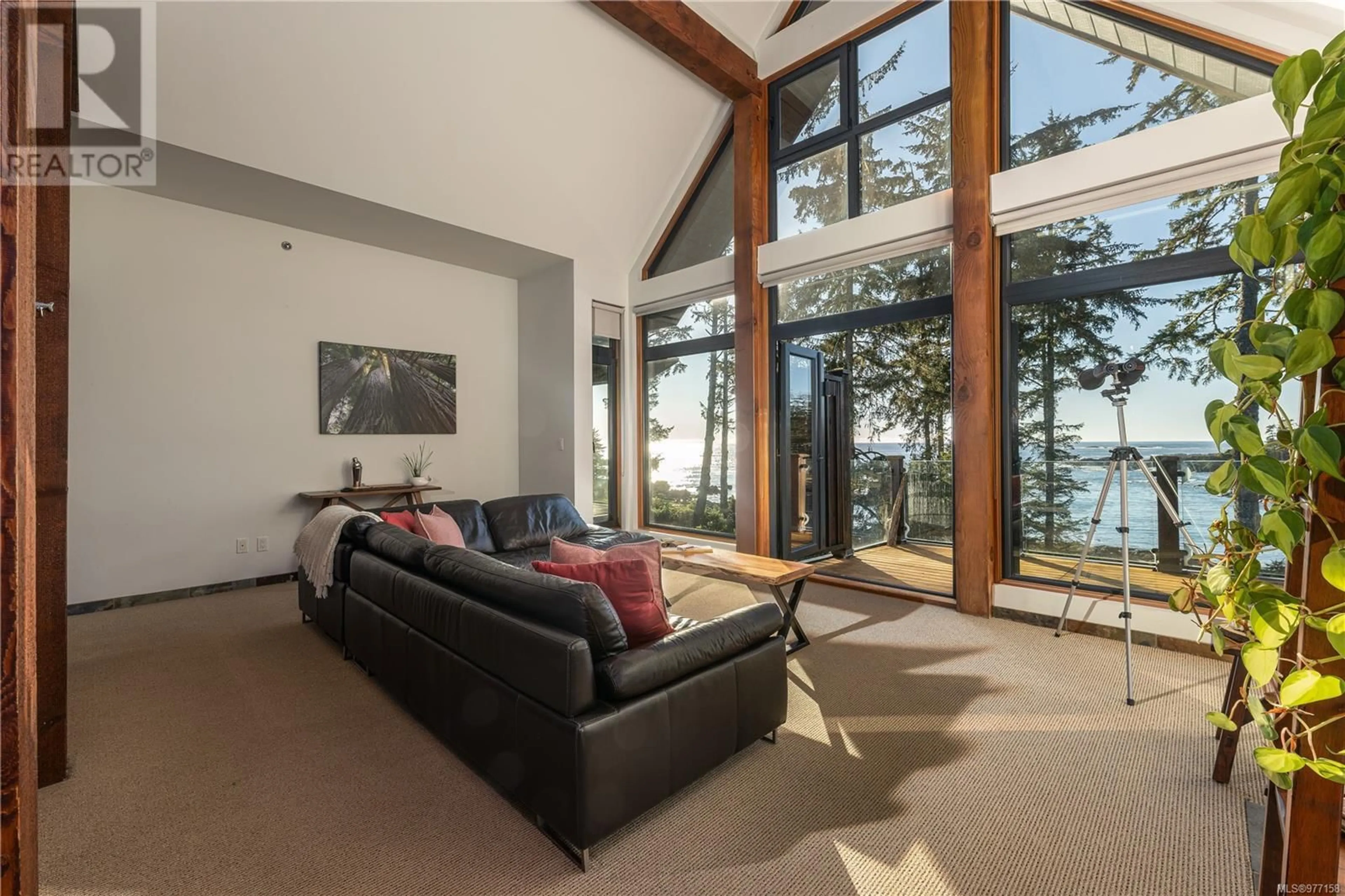 Living room, carpet floors for 201 554 Marine Dr, Ucluelet British Columbia V0R3A0