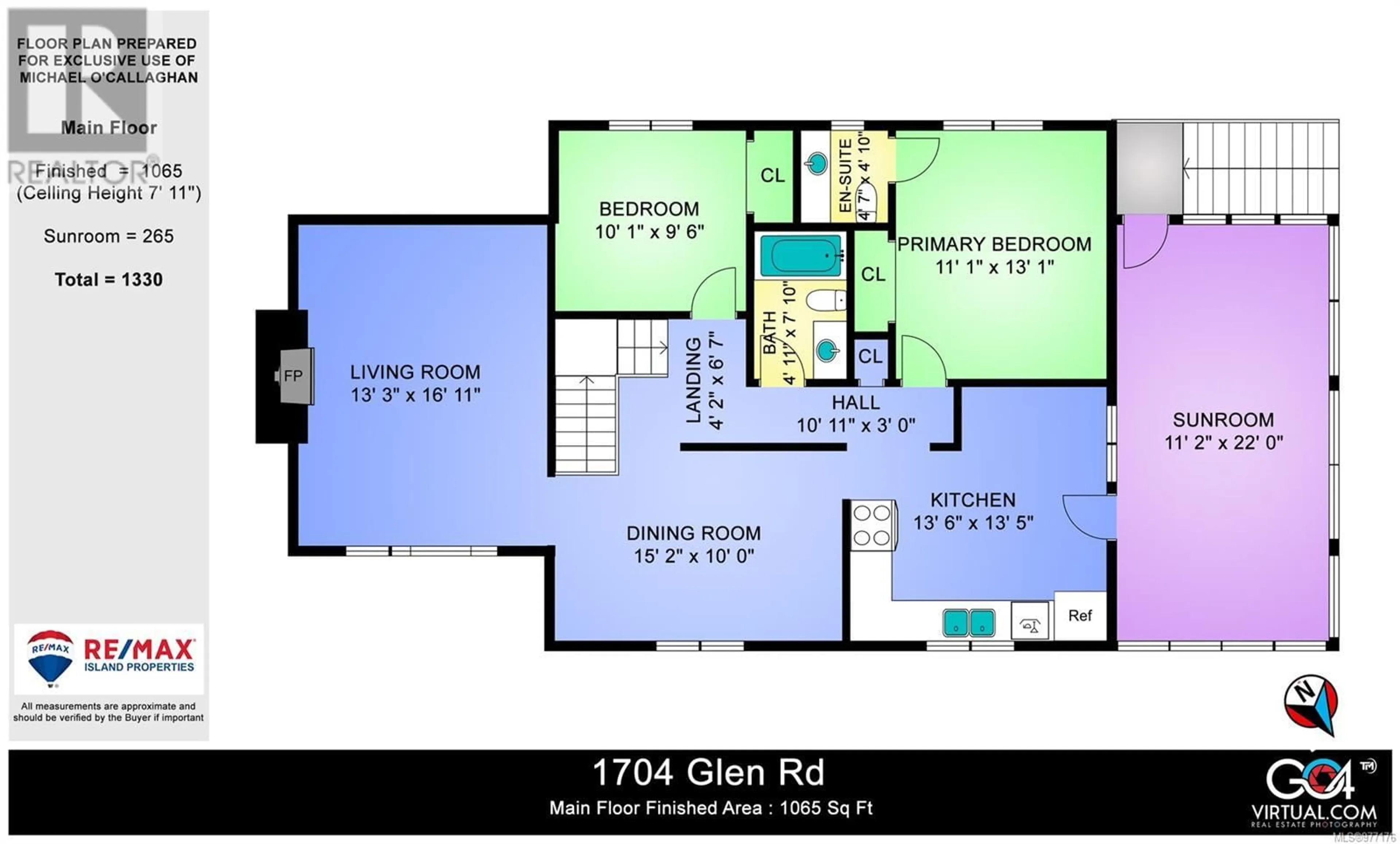 Floor plan for 1704 Glen Rd, Cowichan Bay British Columbia V0R1N1