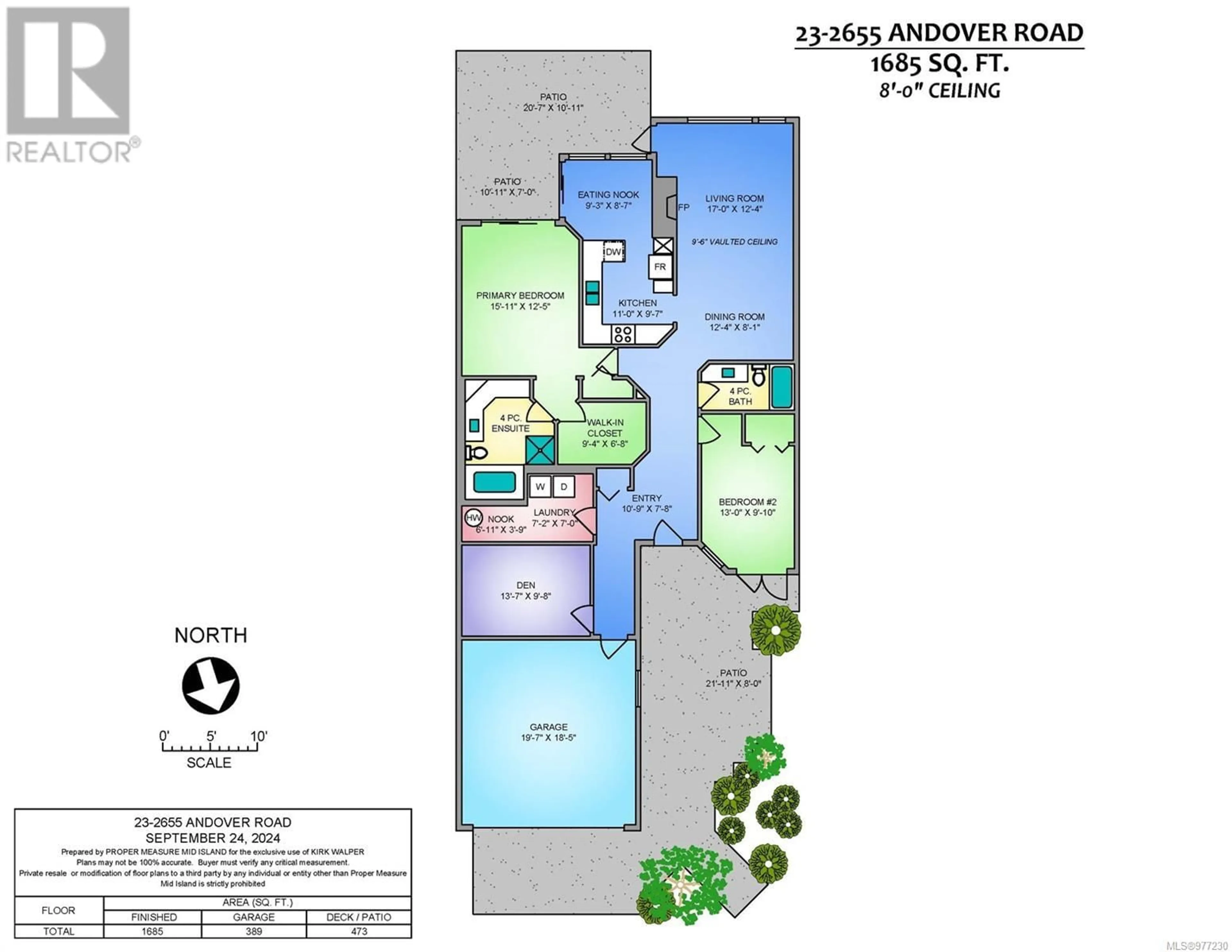 Floor plan for 23 2655 Andover Rd, Nanoose Bay British Columbia V9P9J5