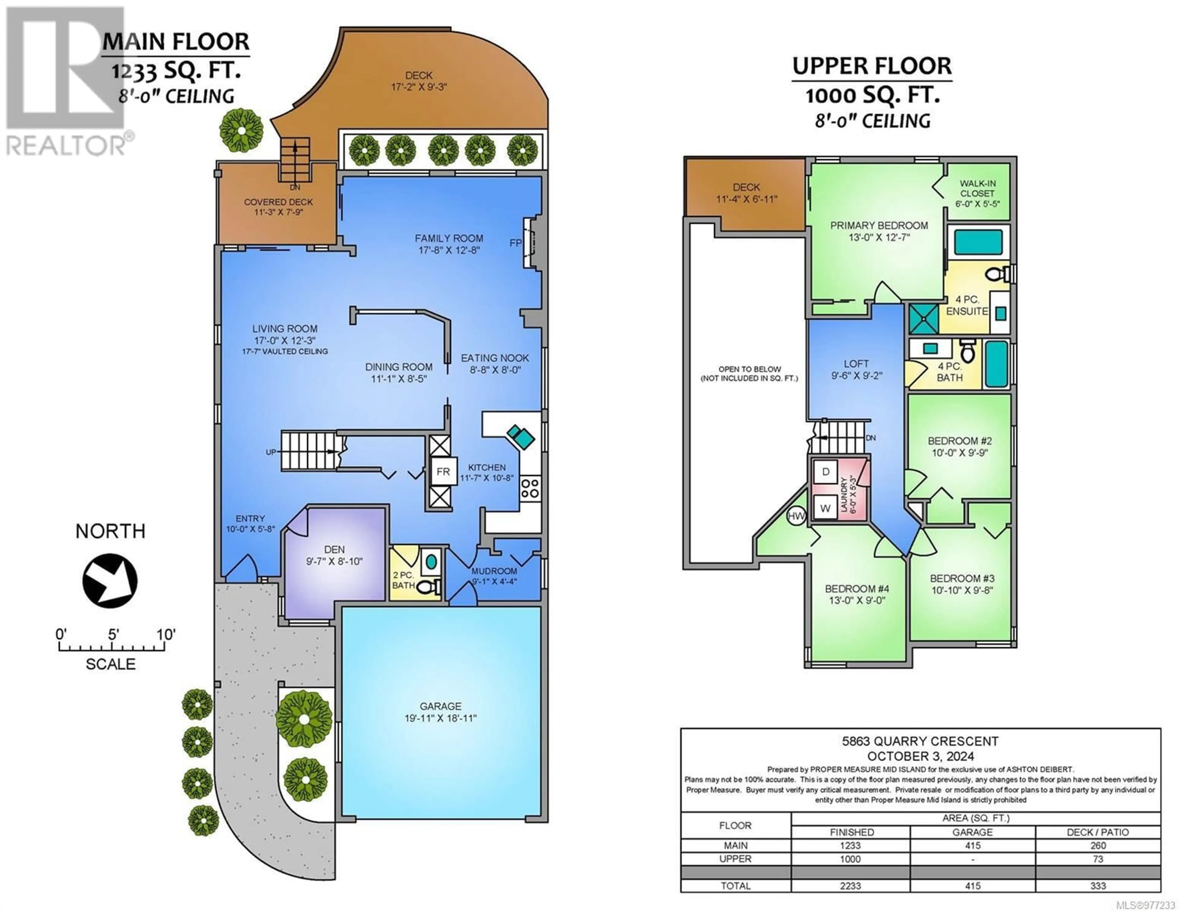 Floor plan for 5863 Quarry Cres, Nanaimo British Columbia V9T6H9