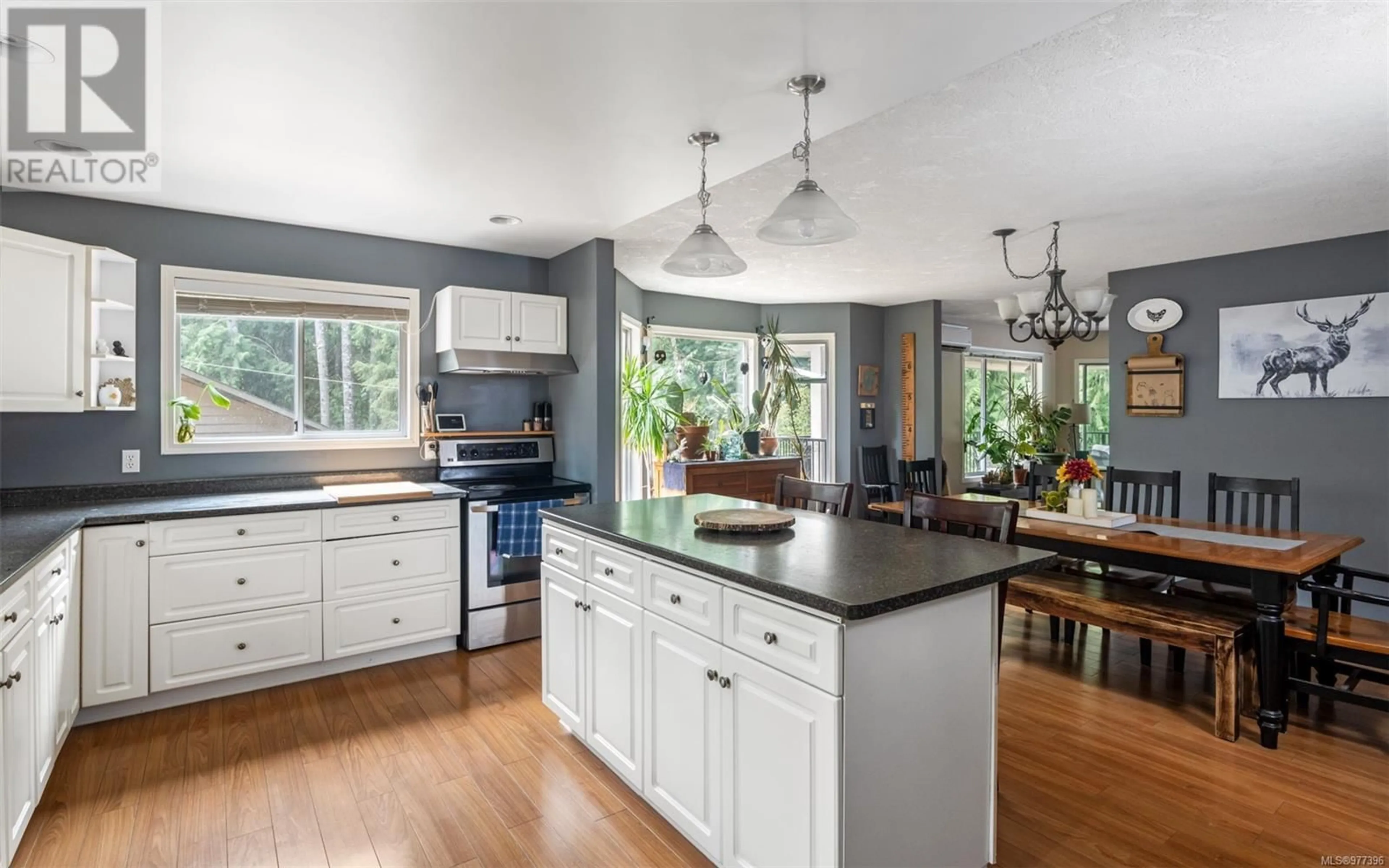 Open concept kitchen for 2389 Robertson Rd, Shawnigan Lake British Columbia V0R2W1