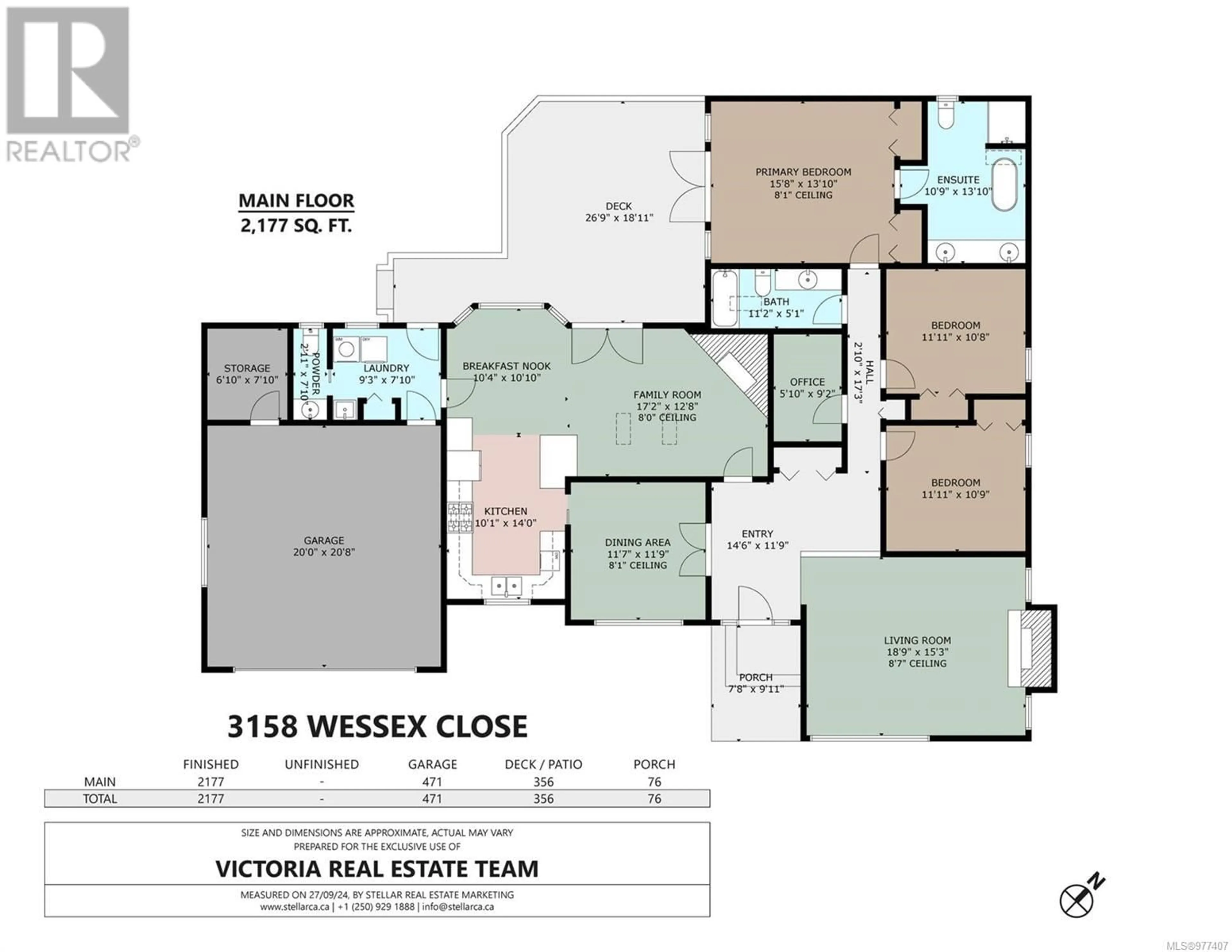 Floor plan for 3158 Wessex Close, Oak Bay British Columbia V8P5N2