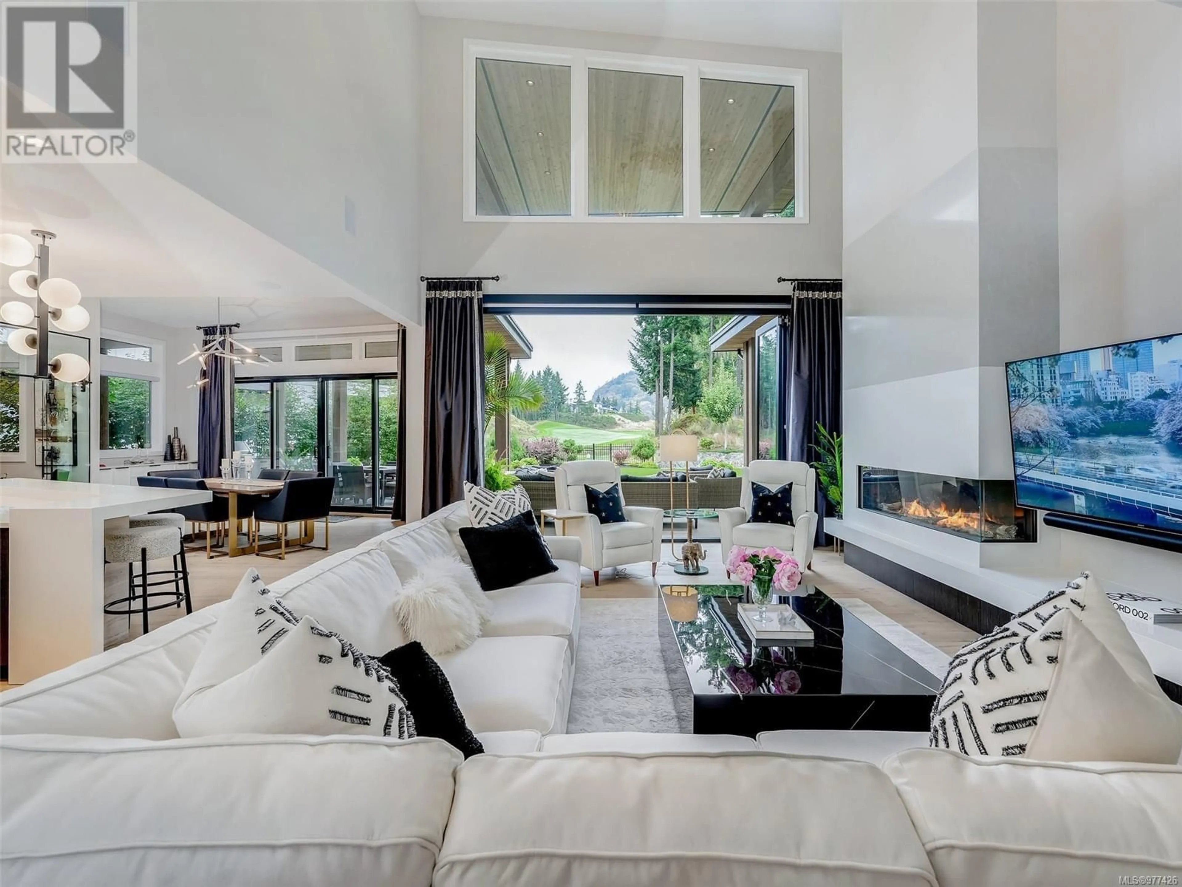 Living room, wood floors for 2224 Riviera Pl, Langford British Columbia V9B0R9