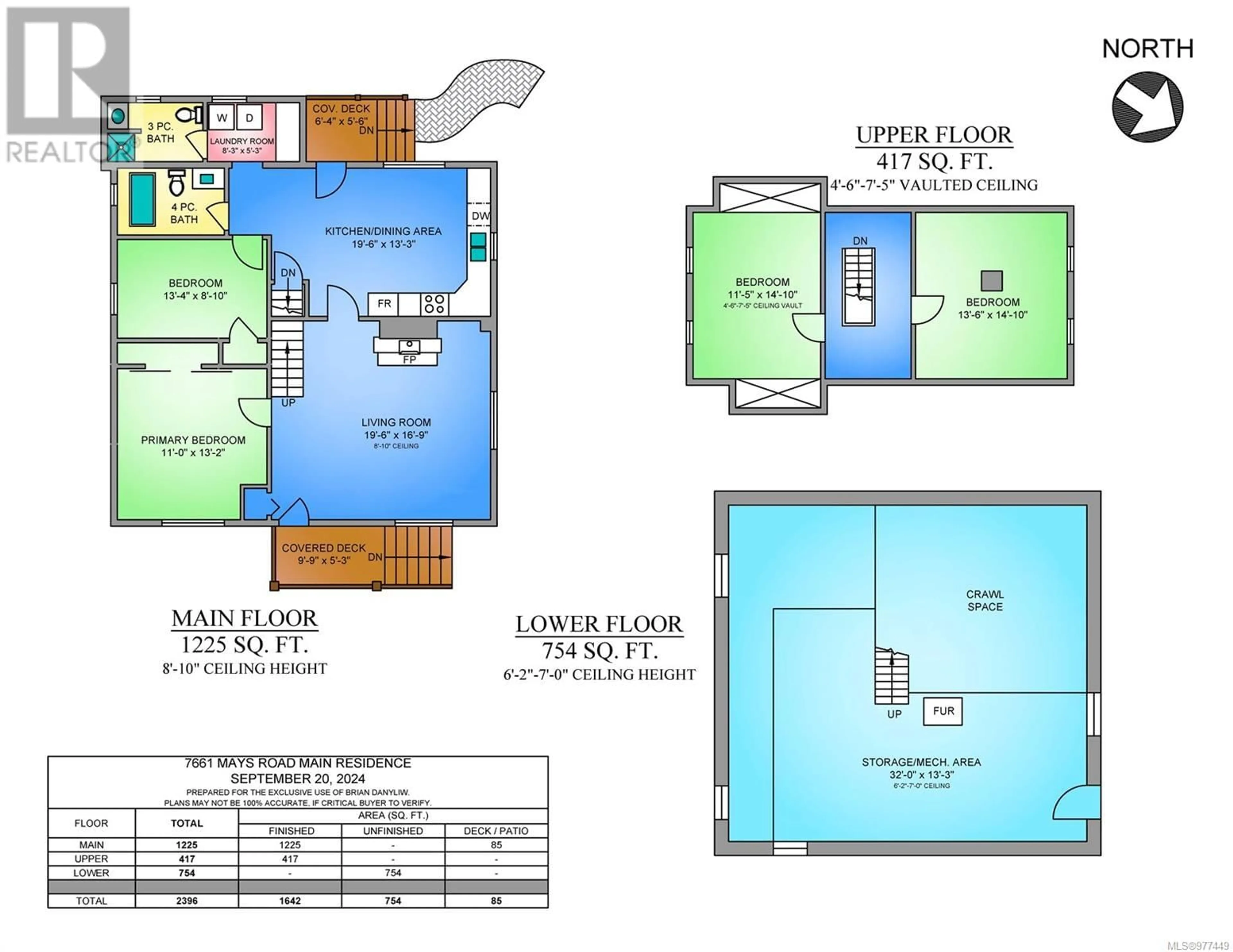 Floor plan for 7661 Mays Rd, Duncan British Columbia V9L6A8