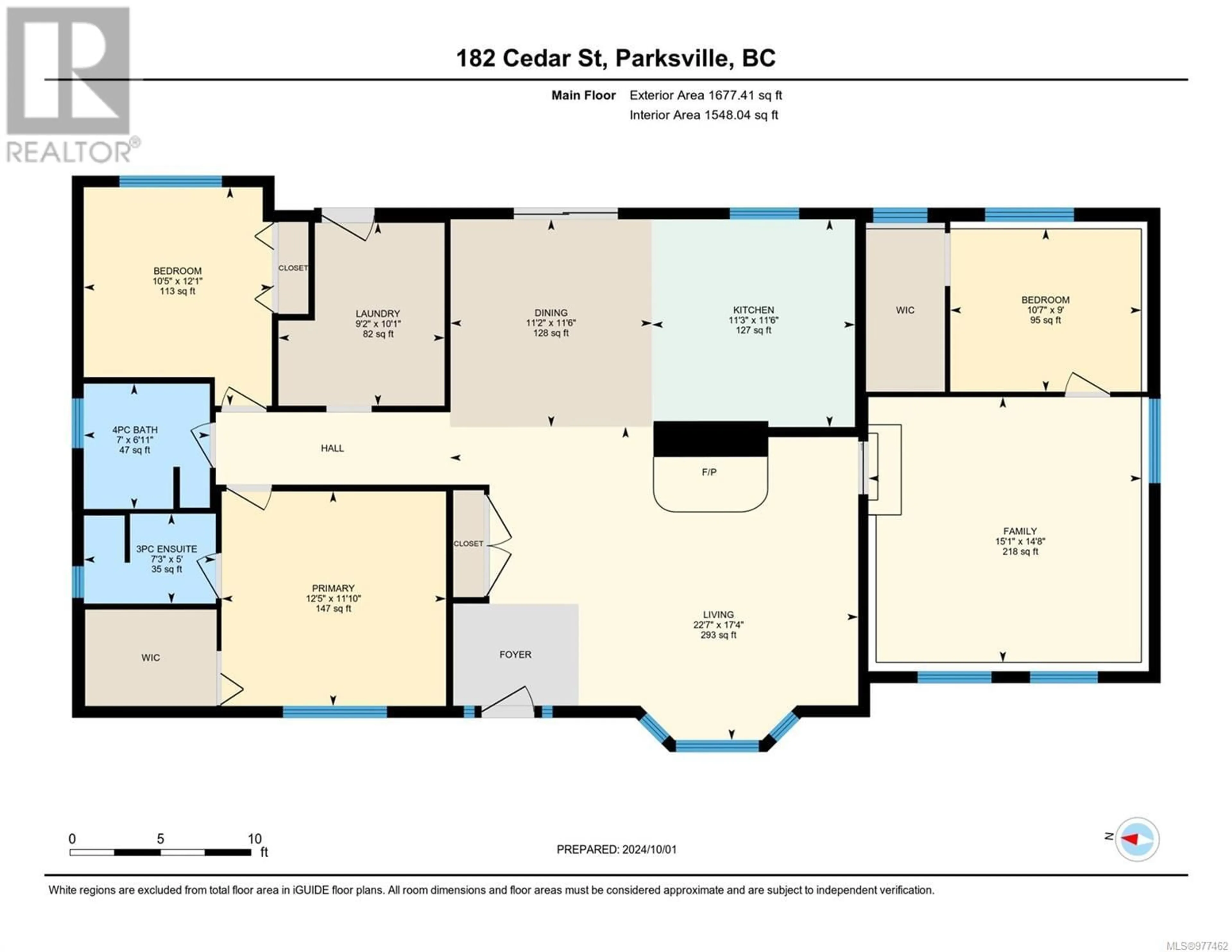 Floor plan for 182 Cedar St, Parksville British Columbia V9P1J3