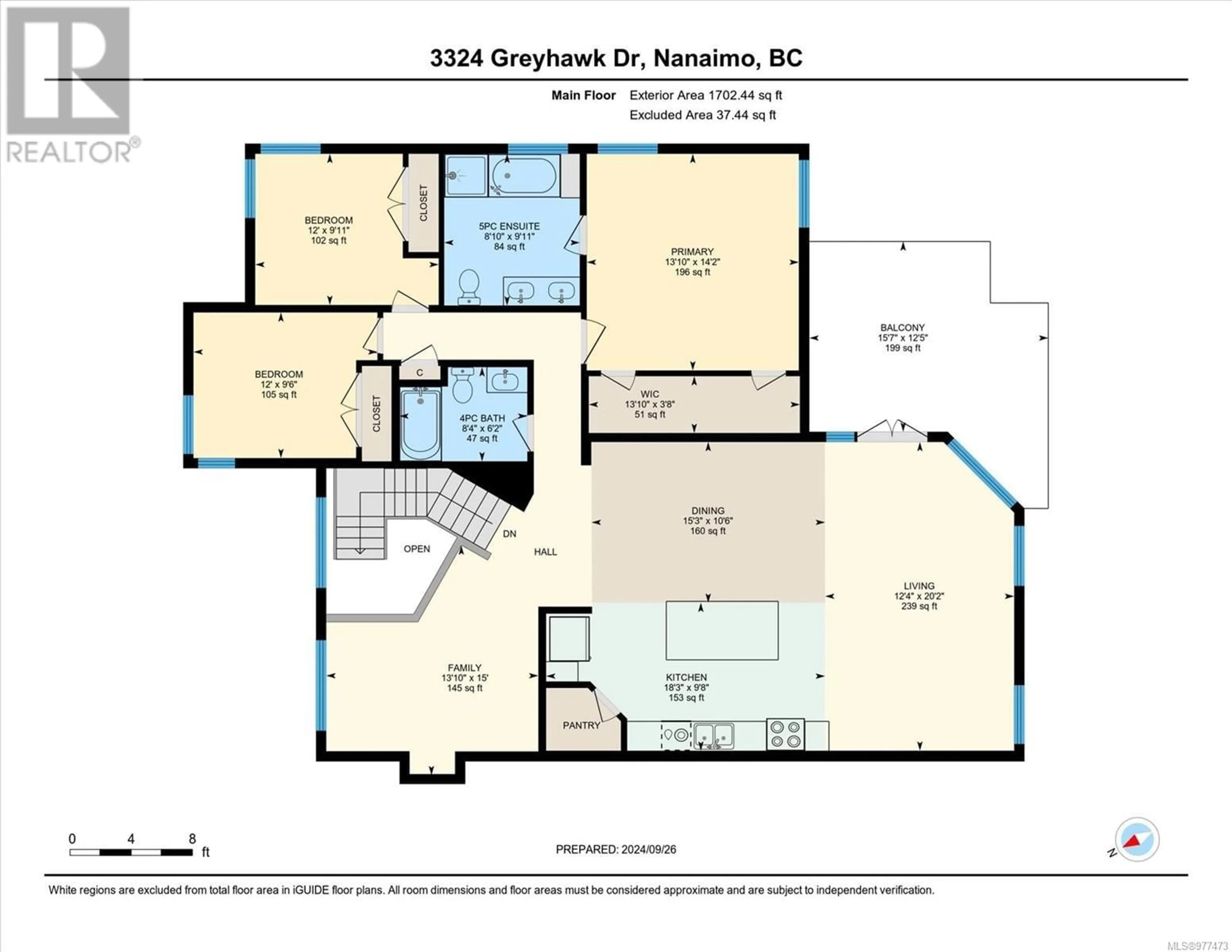 Floor plan for 3324 Greyhawk Dr, Nanaimo British Columbia V9T6M5