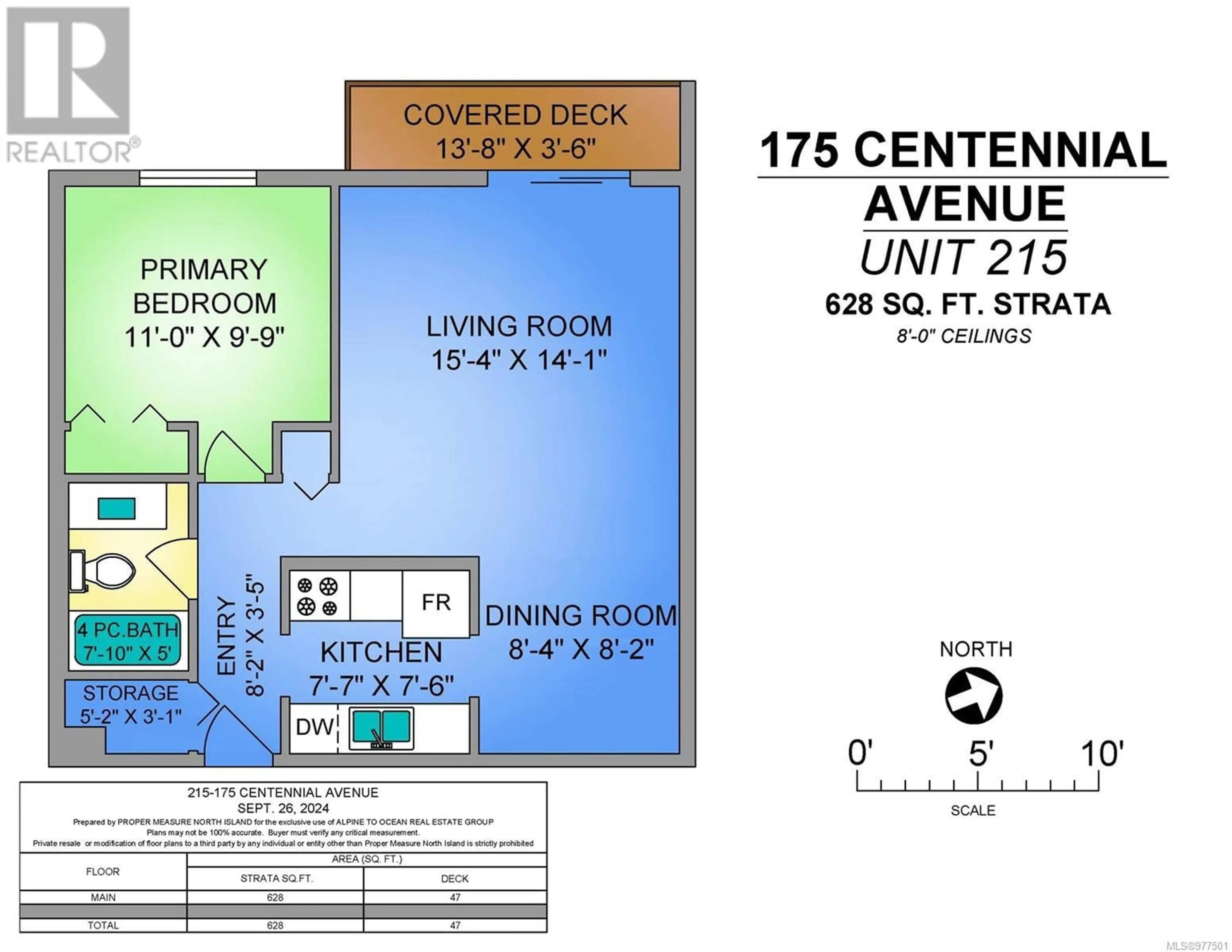 Floor plan for 215 175 Centennial Dr, Courtenay British Columbia V9N7M4