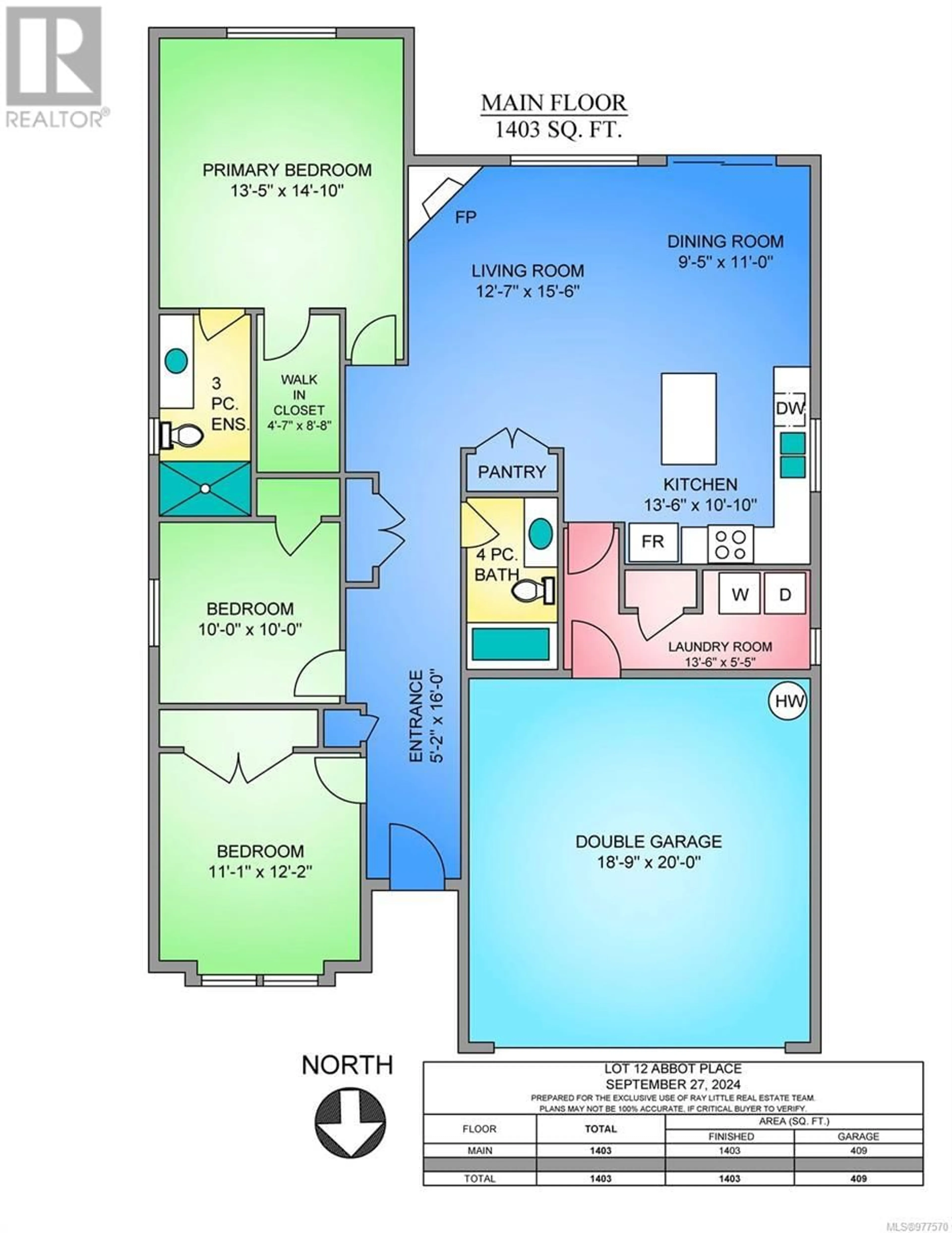 Floor plan for 3023 Abbott Pl, Chemainus British Columbia V9L3X1