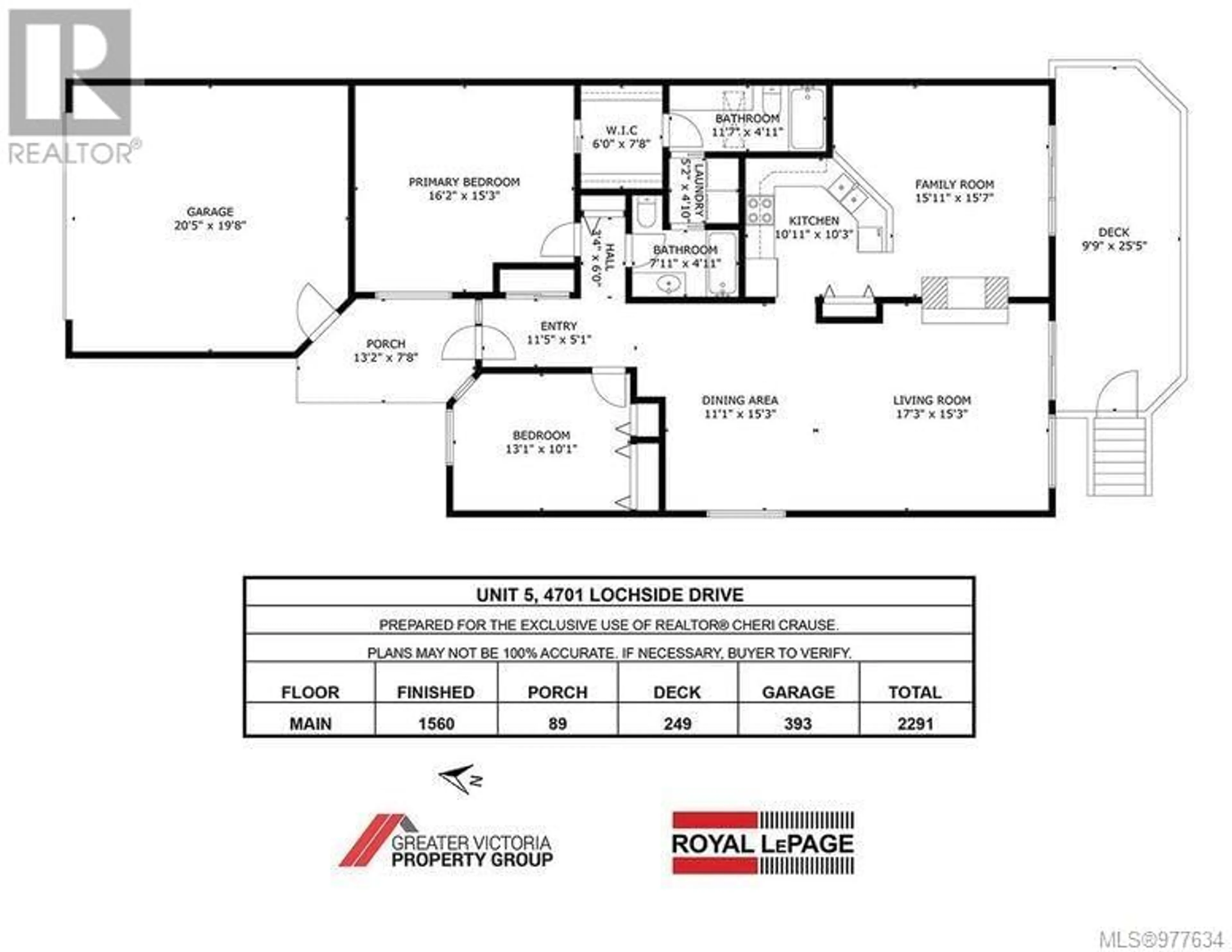 Floor plan for 5 4701 Lochside Dr, Saanich British Columbia V8Y3E2