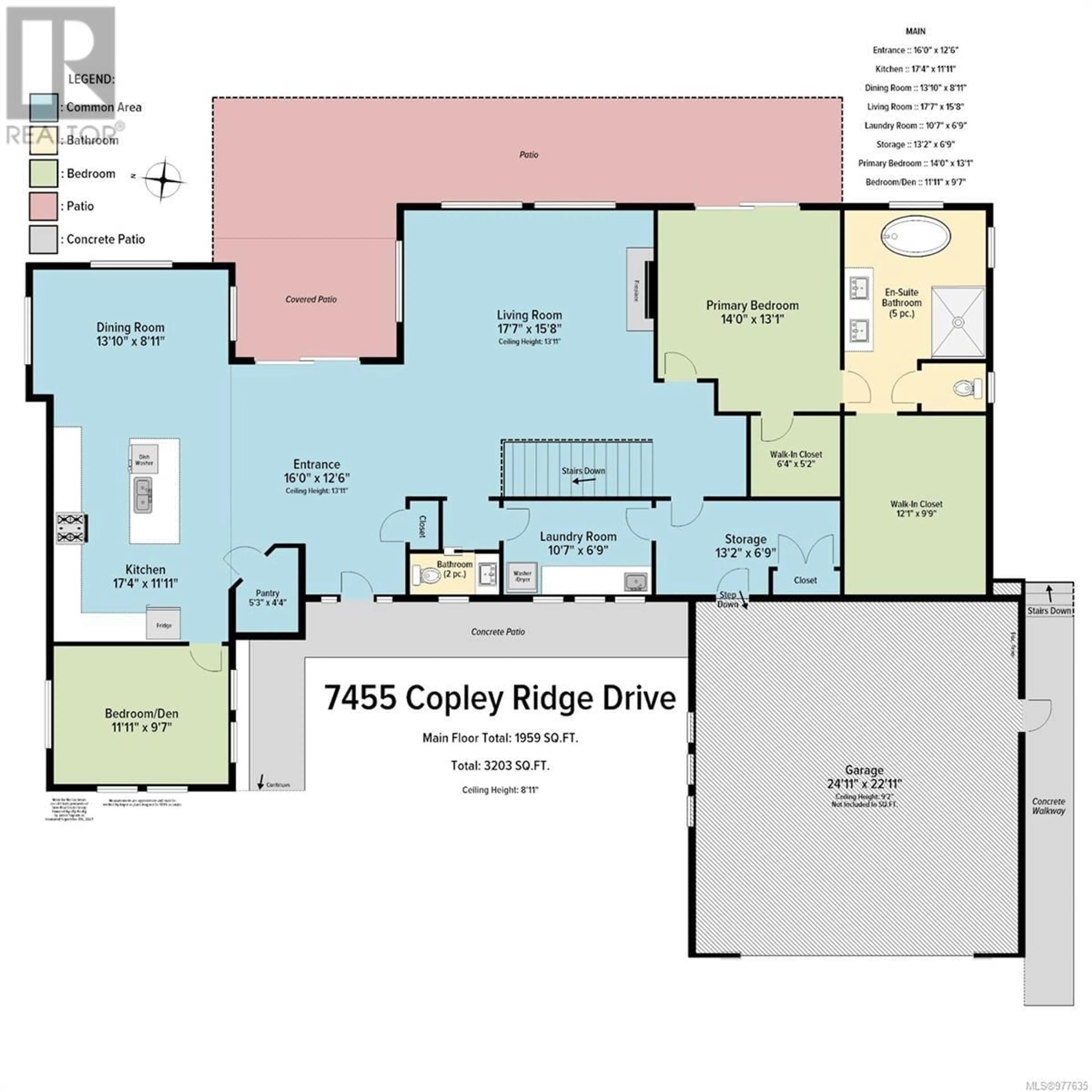 Floor plan for 7455 Copley Ridge Dr, Lantzville British Columbia V0R2H0