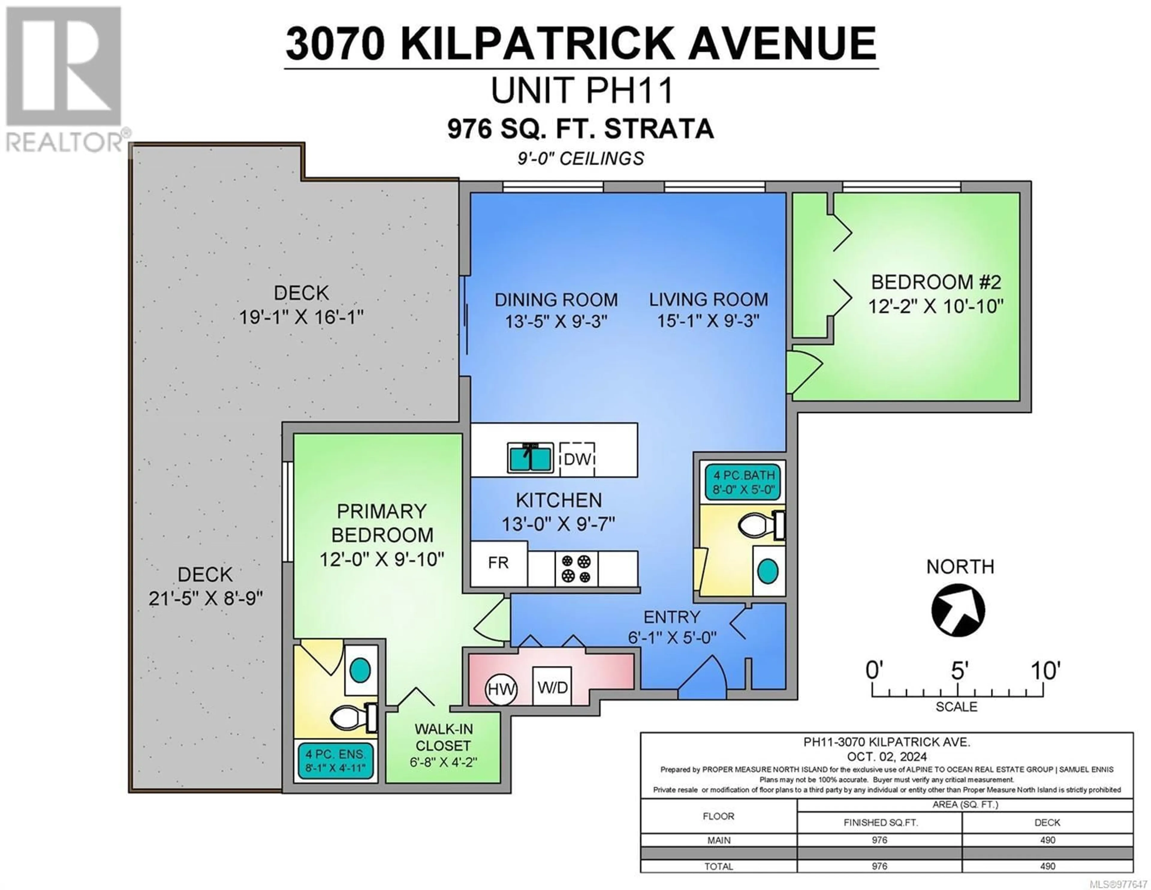 Floor plan for PH11 3070 Kilpatrick Ave, Courtenay British Columbia V9N8P1