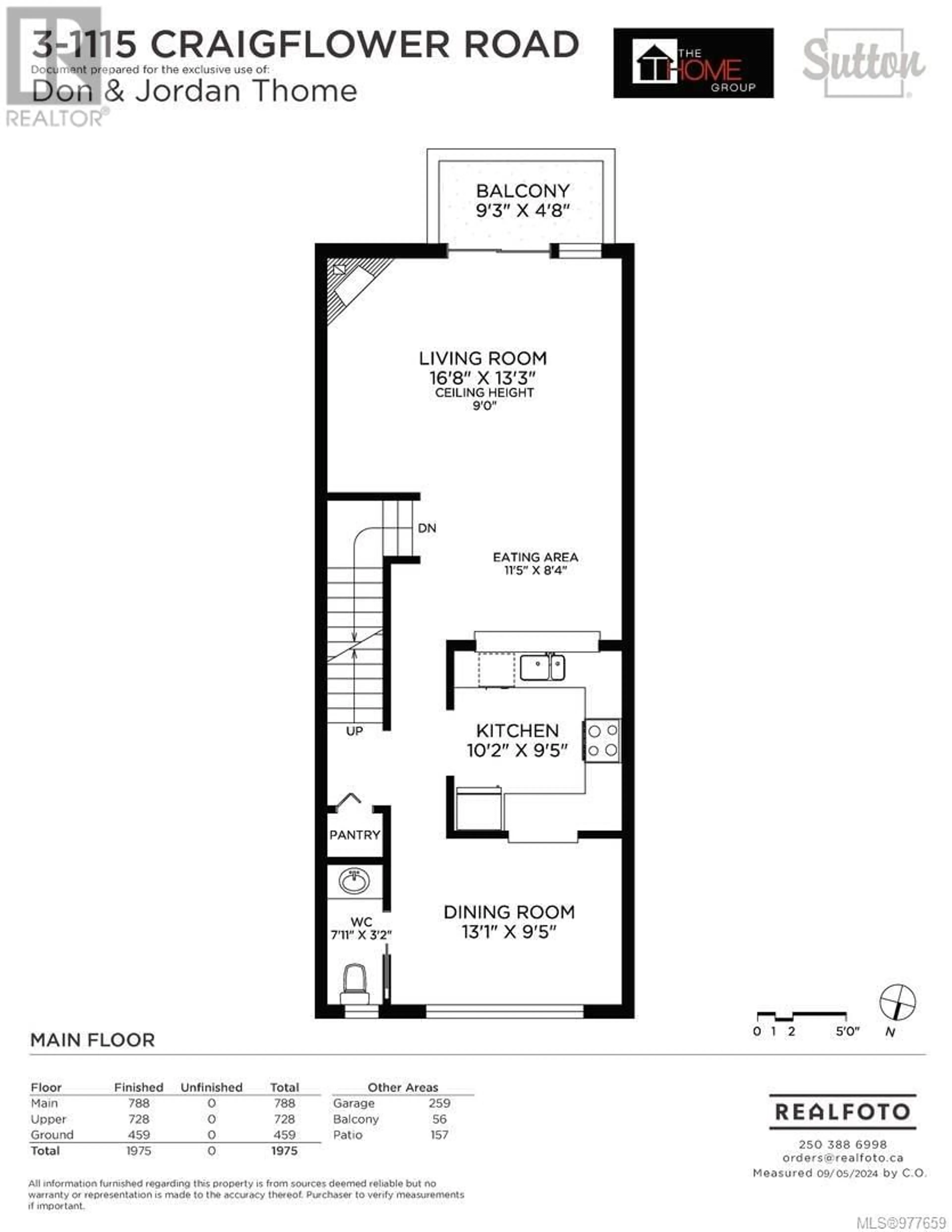 Floor plan for 3 1115 Craigflower Rd, Esquimalt British Columbia V9A7R1