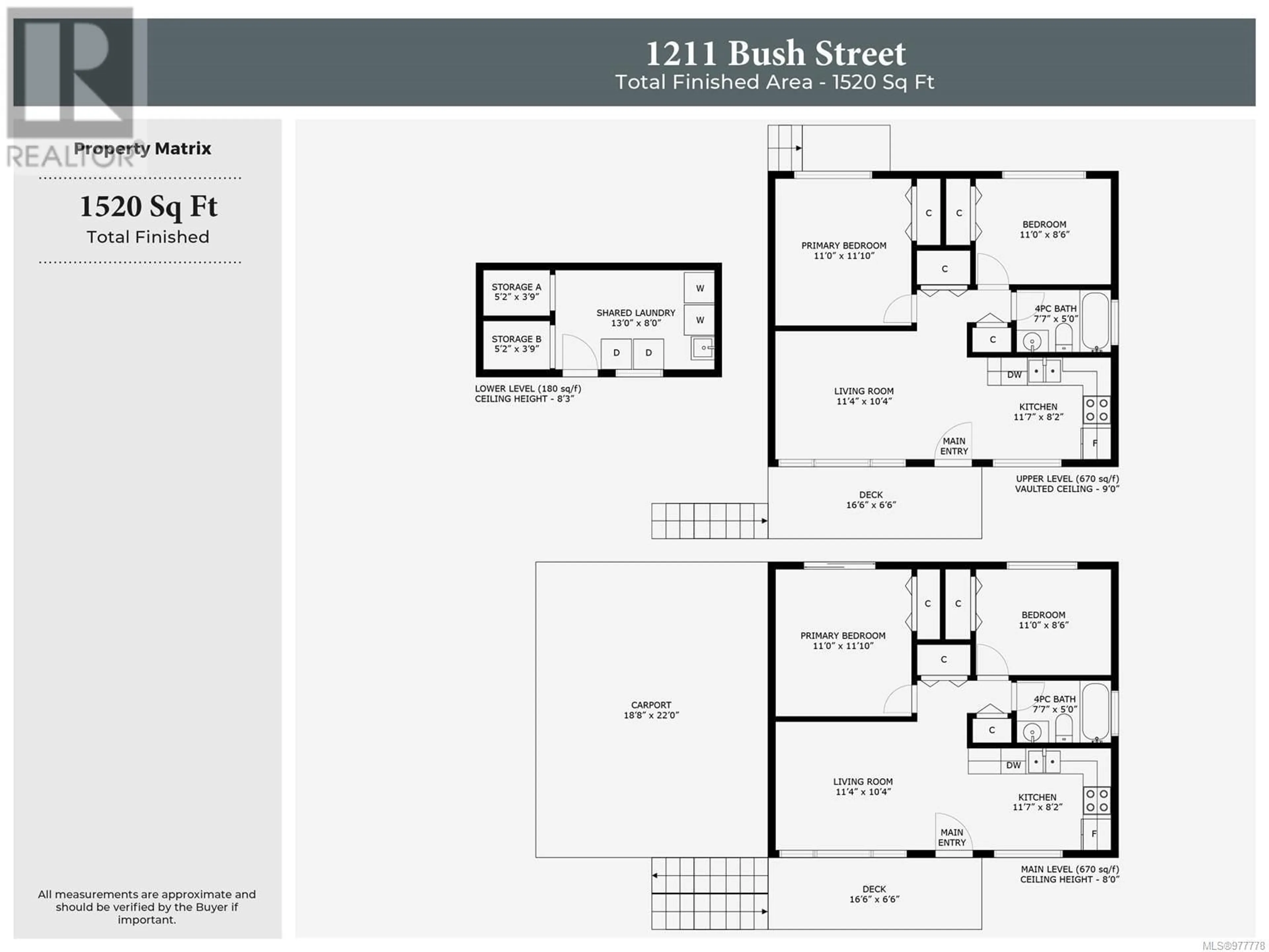 Floor plan for 1211 BUSH STREET, Nanaimo British Columbia V9S1J8