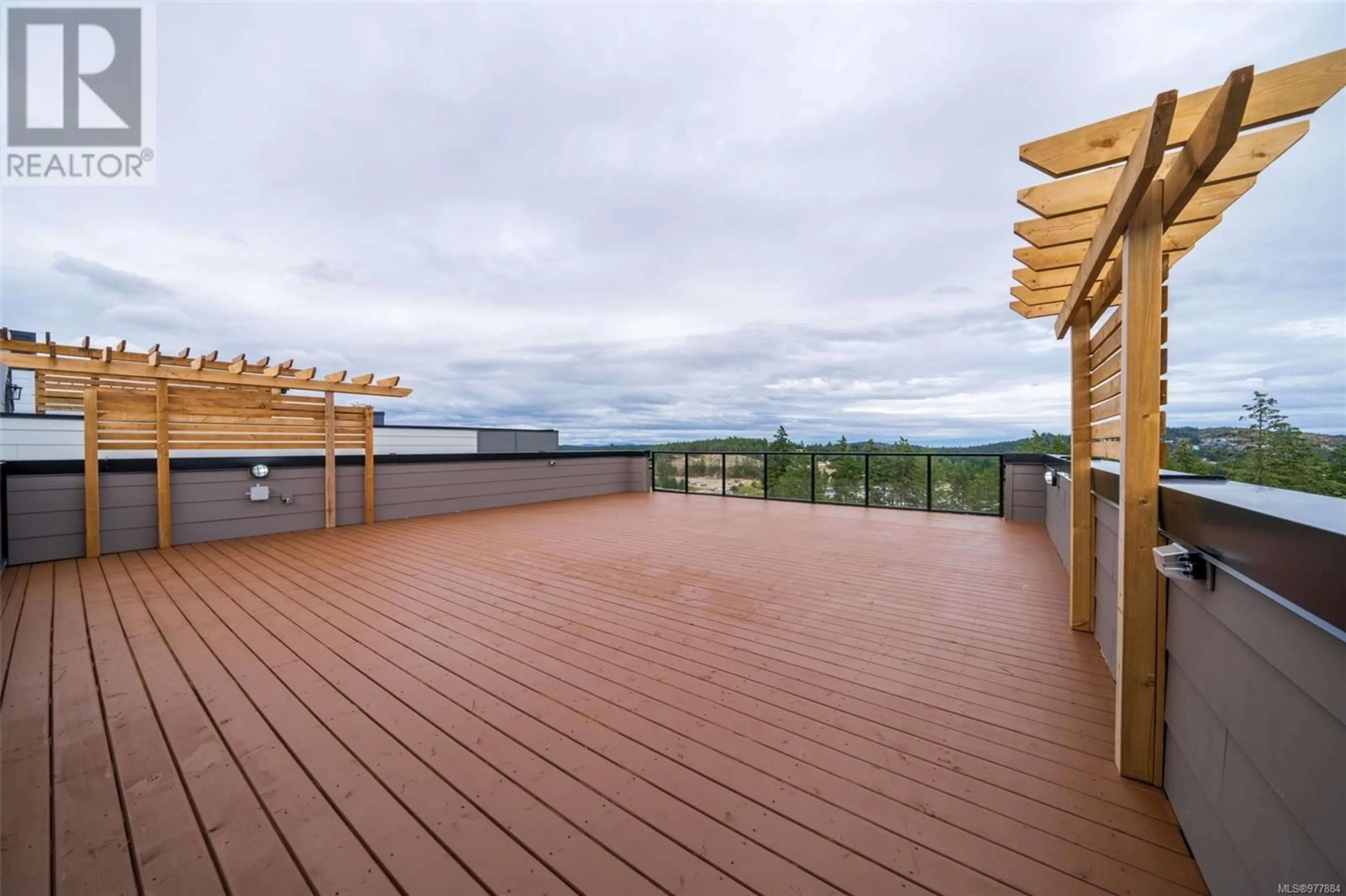 Patio, the fenced backyard for 2210 Archer Gate, Langford British Columbia V9B3S1