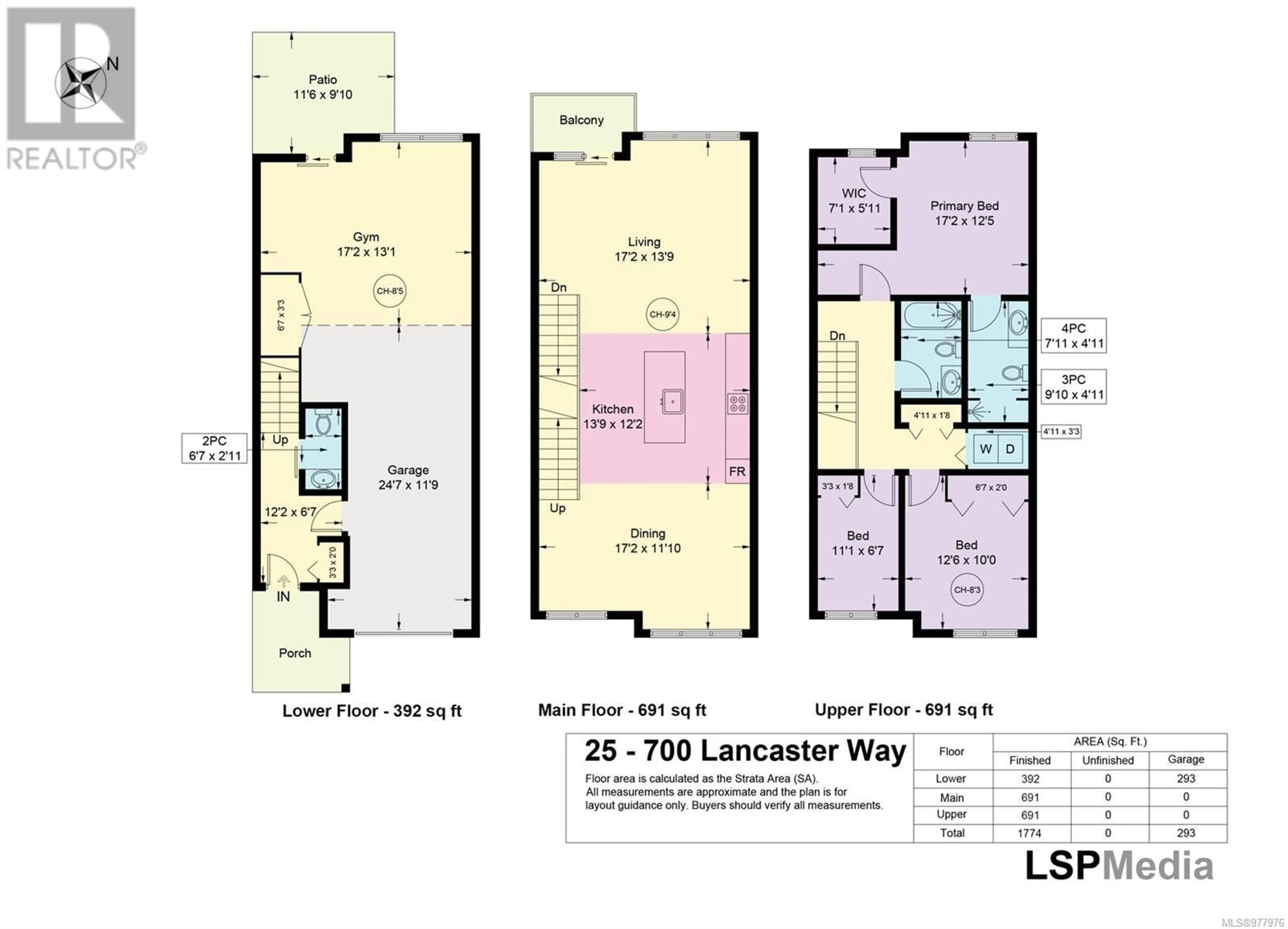 Floor plan for 25 700 Lancaster Way, Comox British Columbia V9M0B6