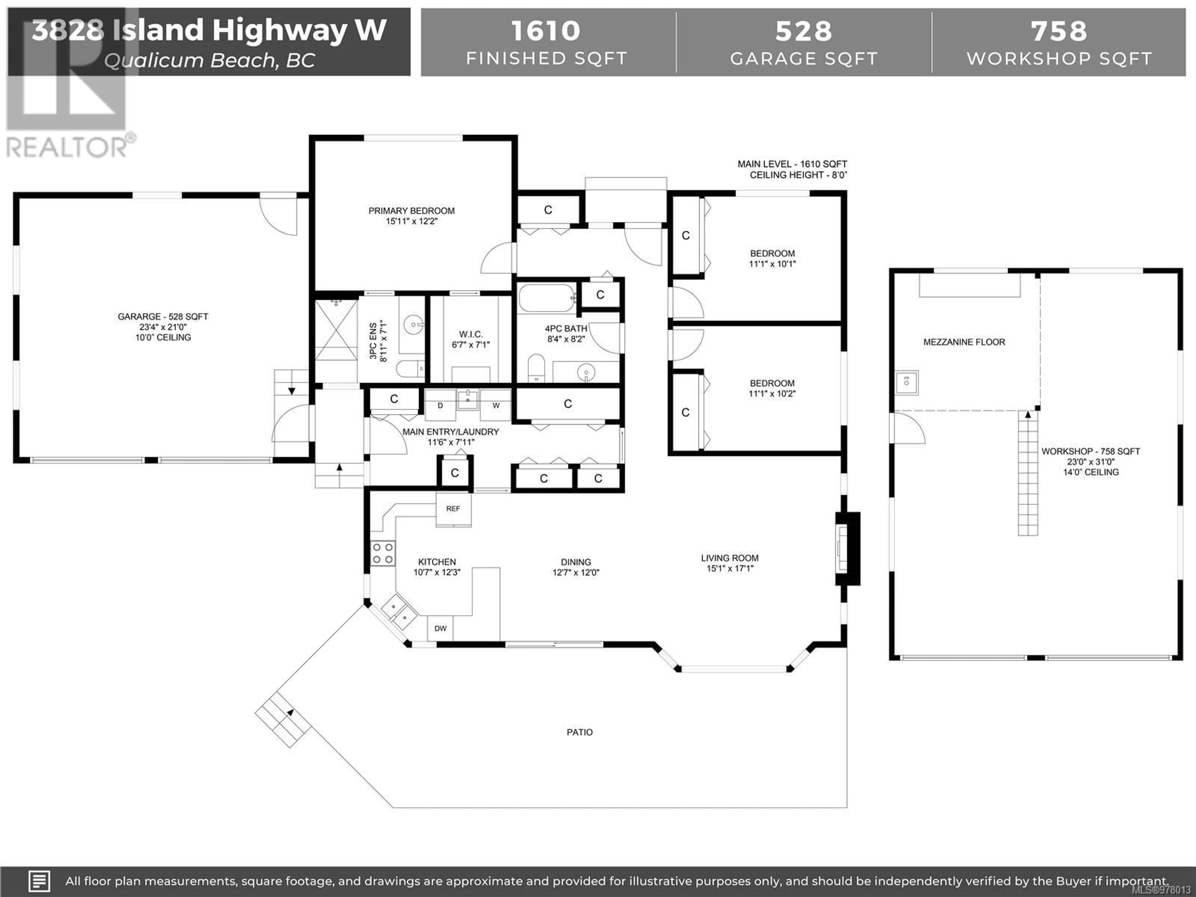 Floor plan for 3828 Island Hwy W, Qualicum Beach British Columbia V9K2G9