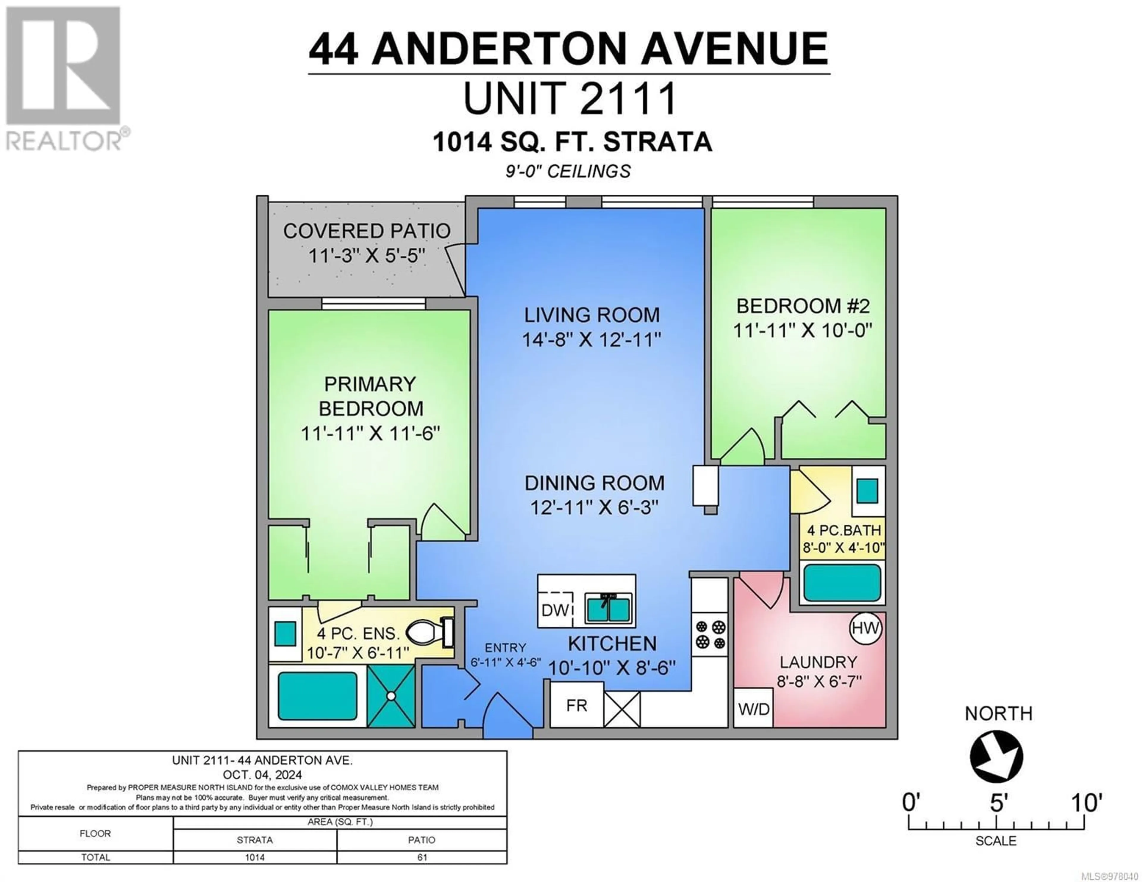 Floor plan for 2111 - 44 ANDERTON AVENUE, Courtenay British Columbia V9N2G8
