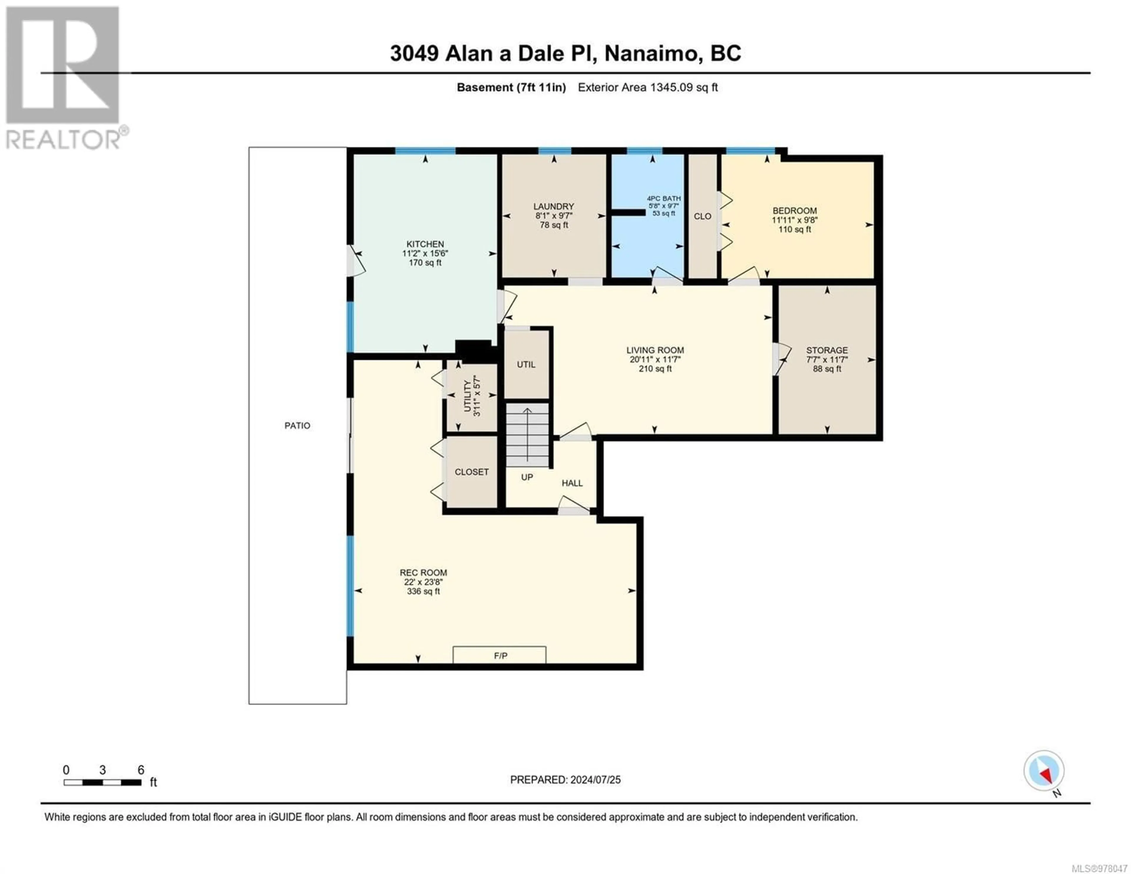 Floor plan for 3049 Alan A Dale Pl, Nanaimo British Columbia V9T1N7