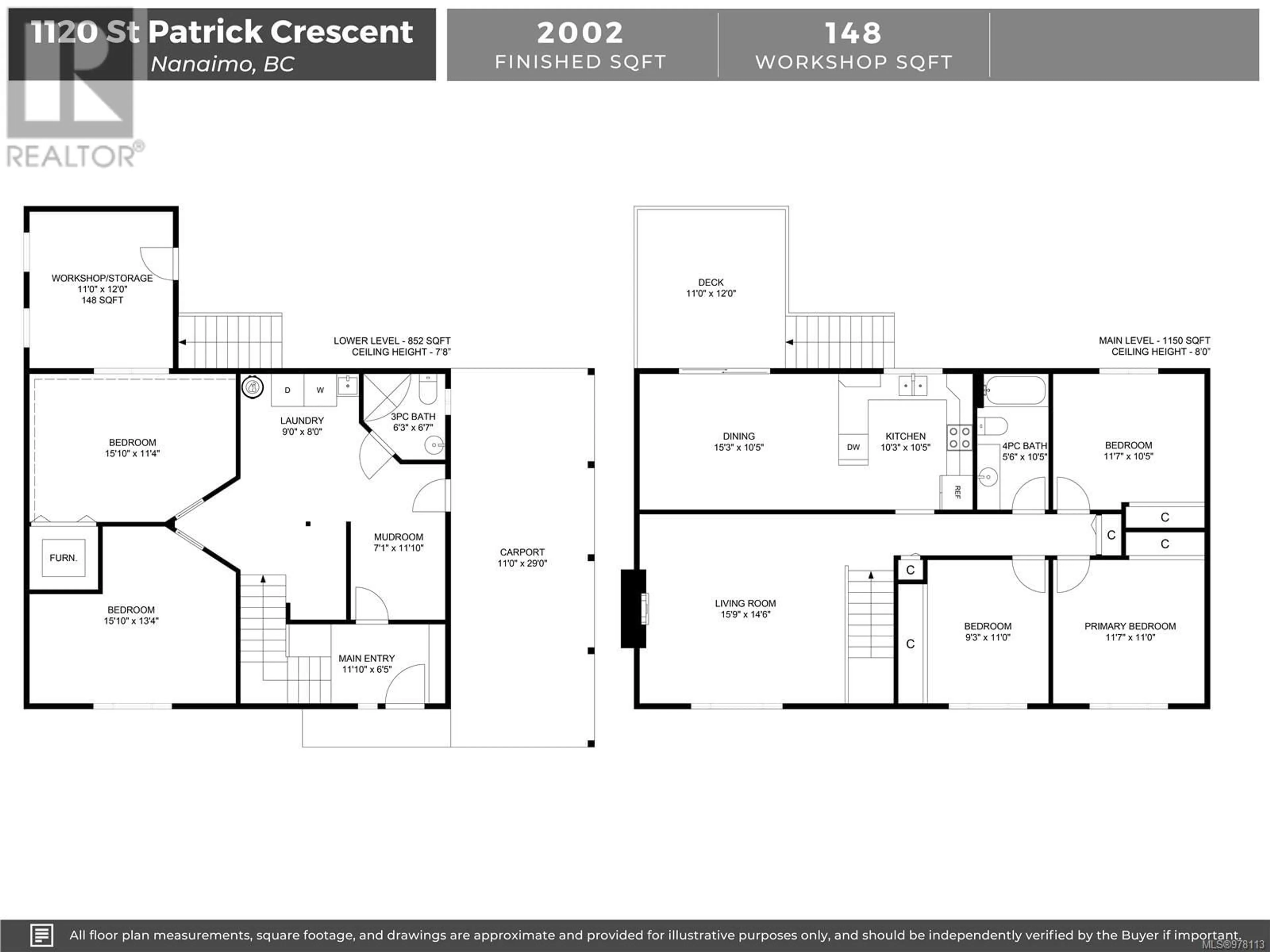 Floor plan for 1120 St. Patrick Cres, Nanaimo British Columbia V9S2C3