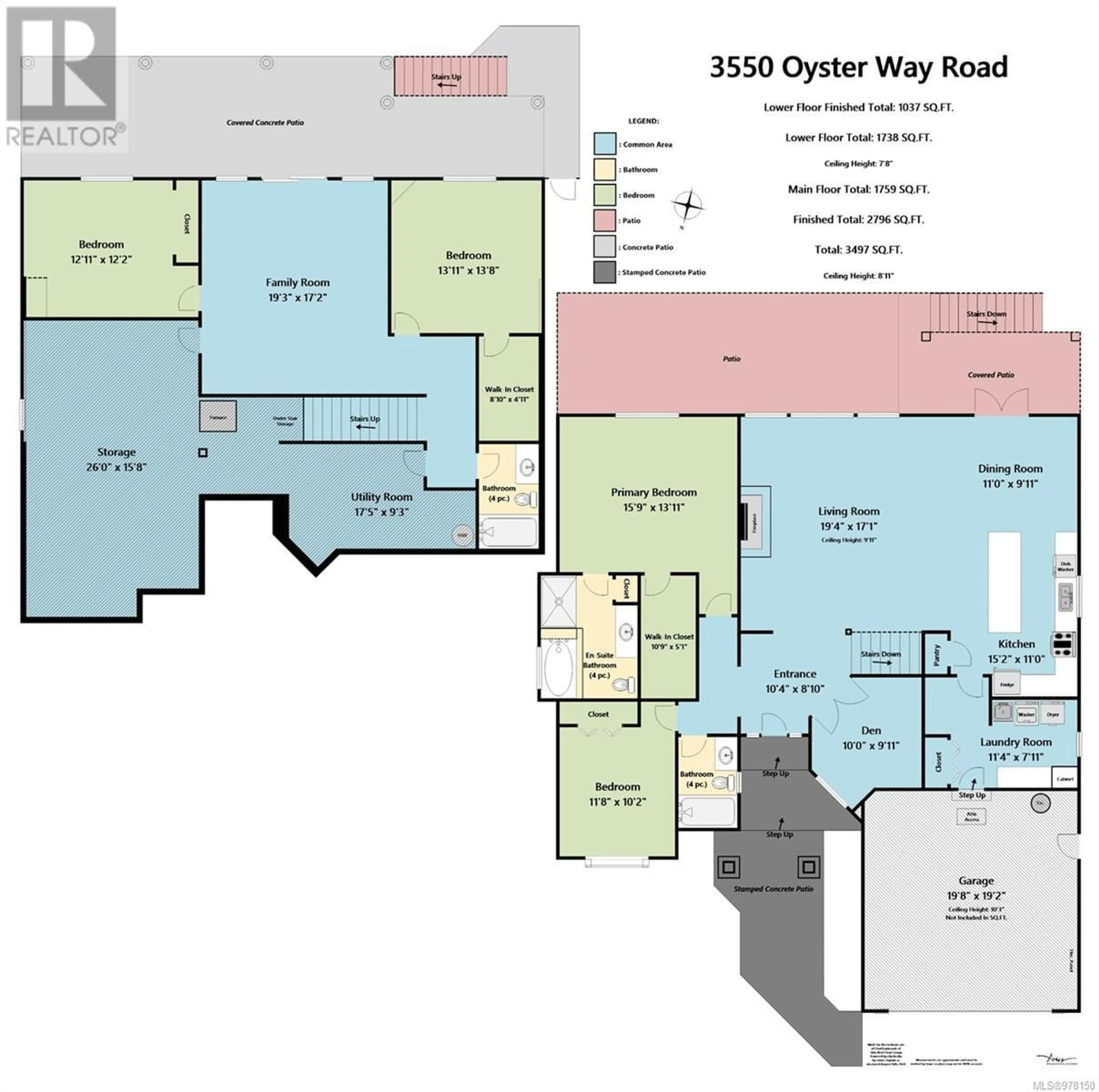 Floor plan for 3550 Oyster Way Rd, Saltair British Columbia V9G2B2