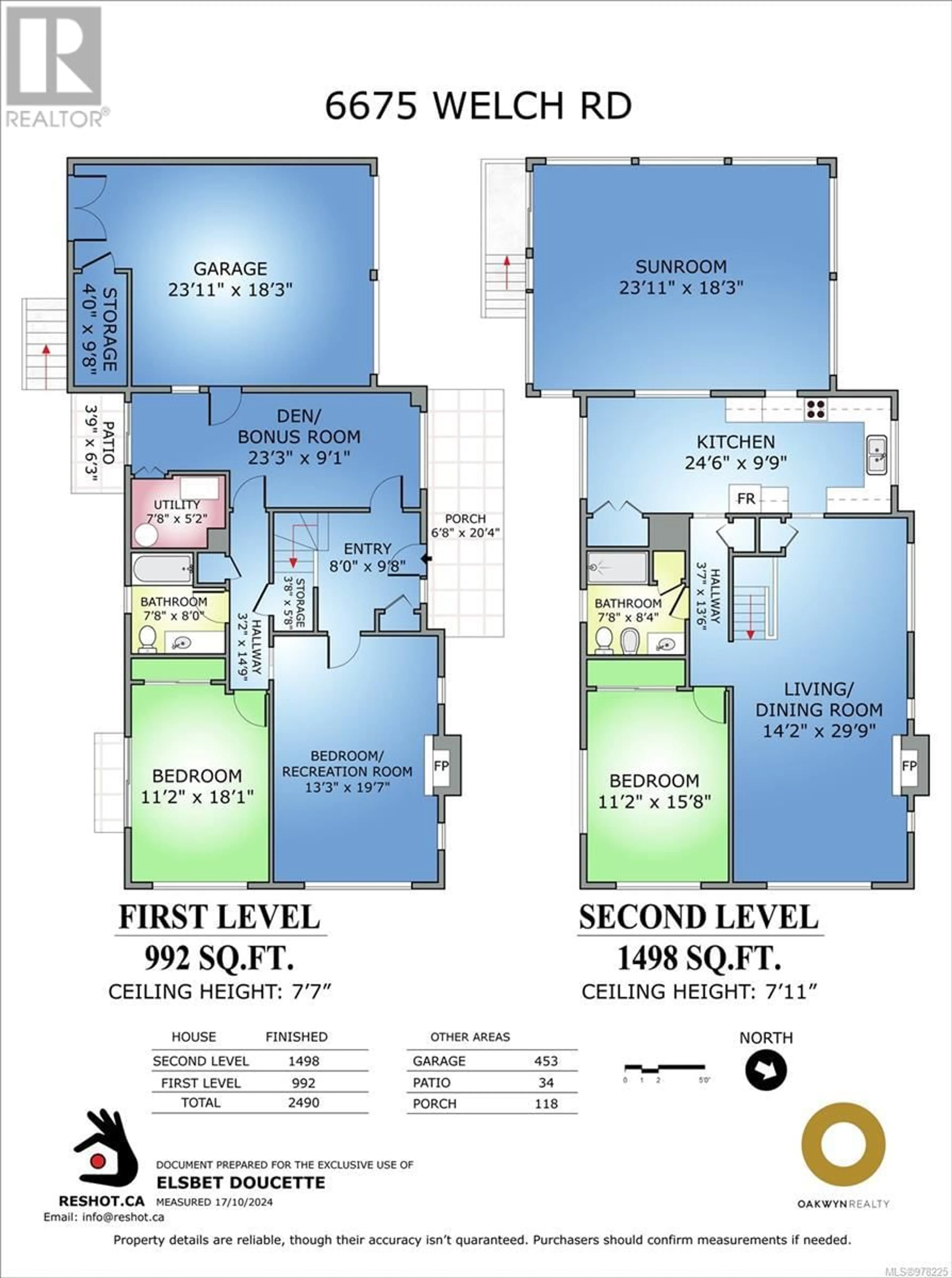 Floor plan for 6675 Welch Rd, Central Saanich British Columbia V8M1W6