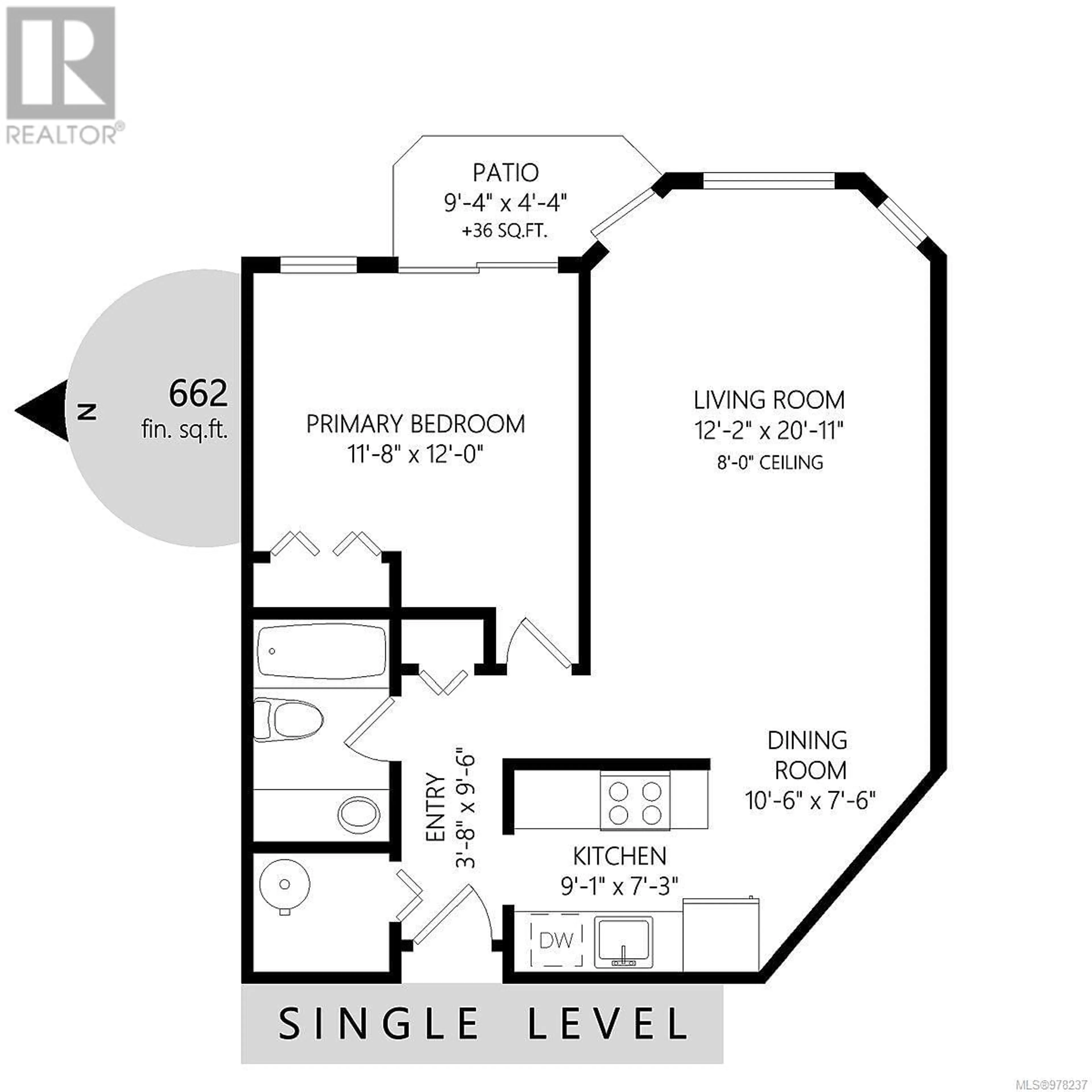 Floor plan for 210 2815 Departure Bay Rd, Nanaimo British Columbia V9S5P4