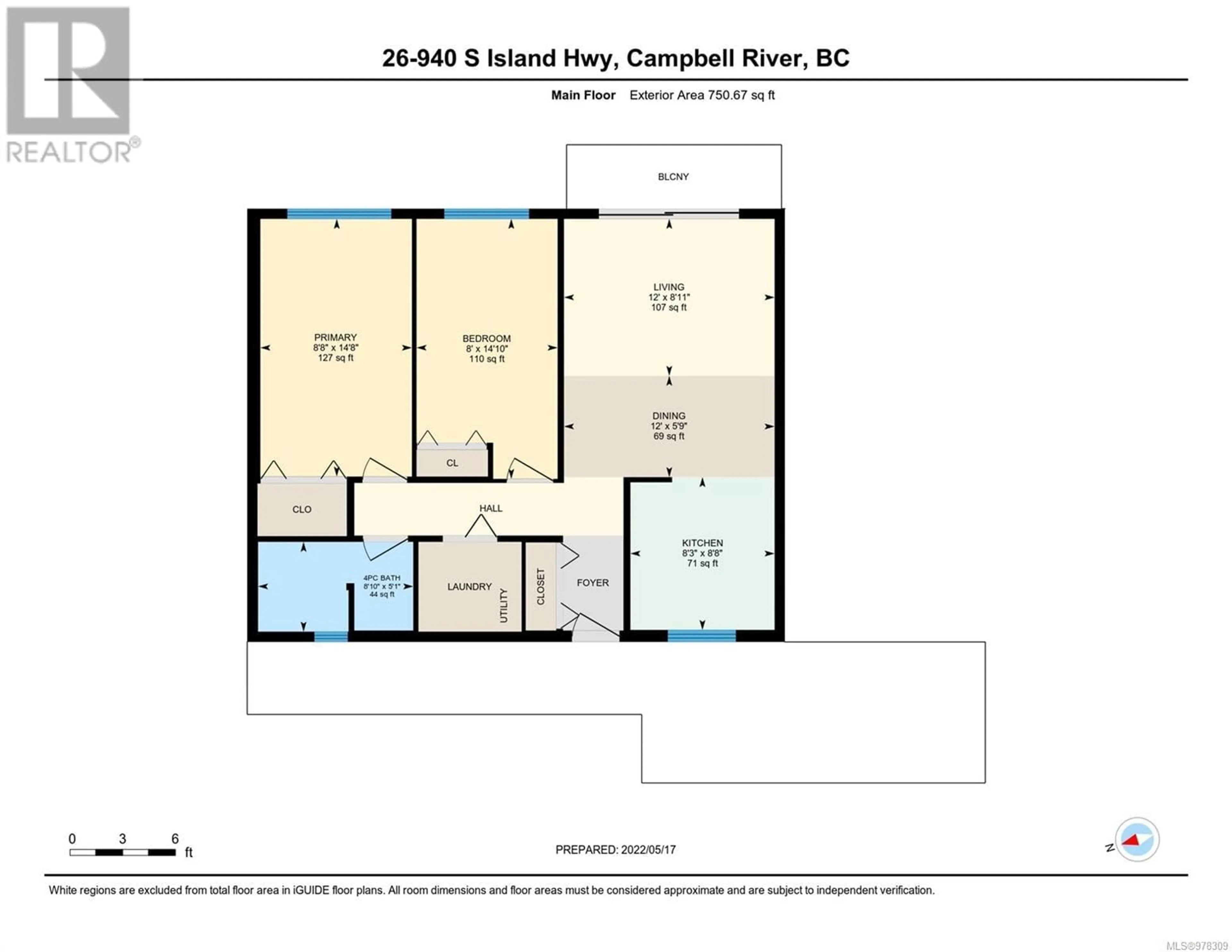 Floor plan for 26 940 ISLAND Hwy S, Campbell River British Columbia V9W1B1