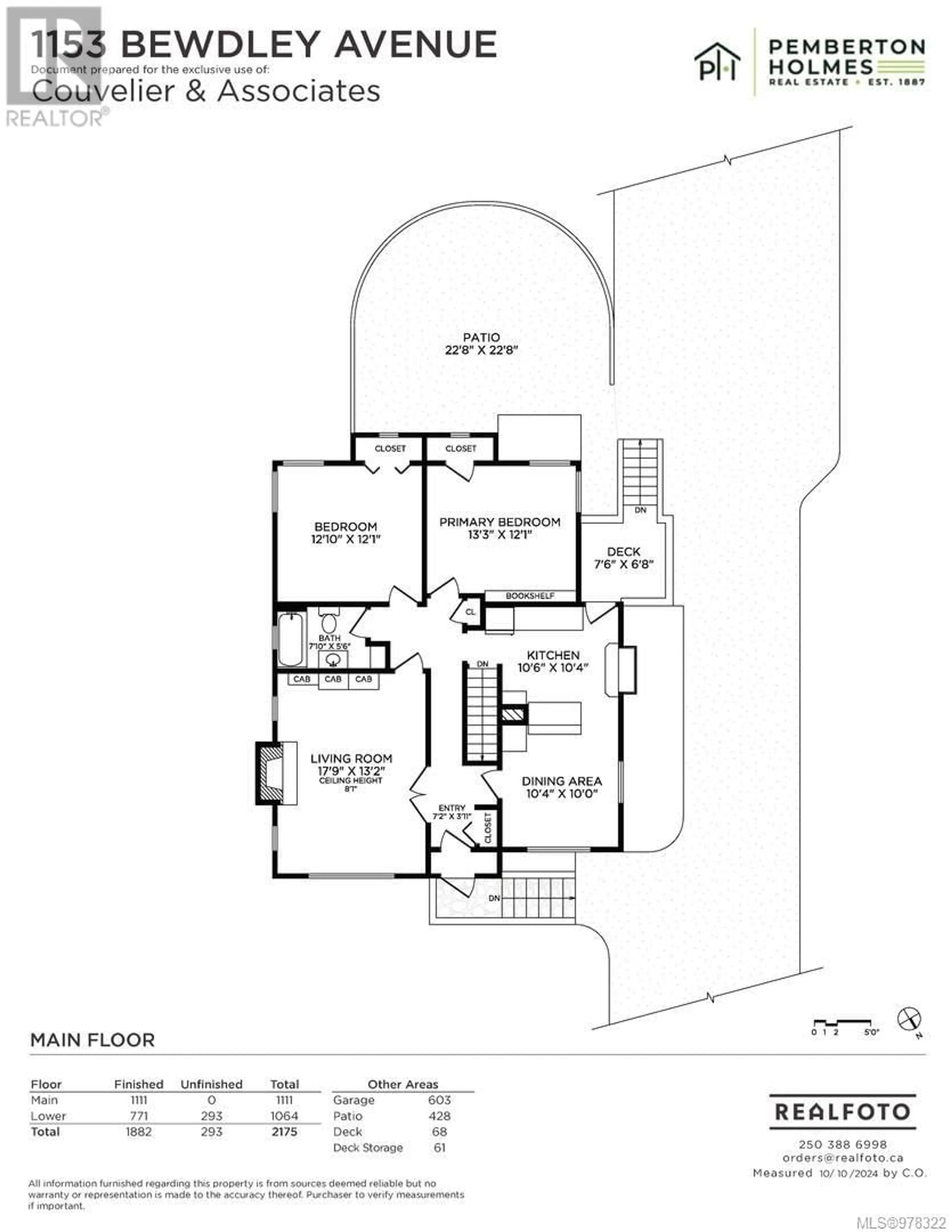 Floor plan for 1153 Bewdley Ave, Esquimalt British Columbia V9A5N2