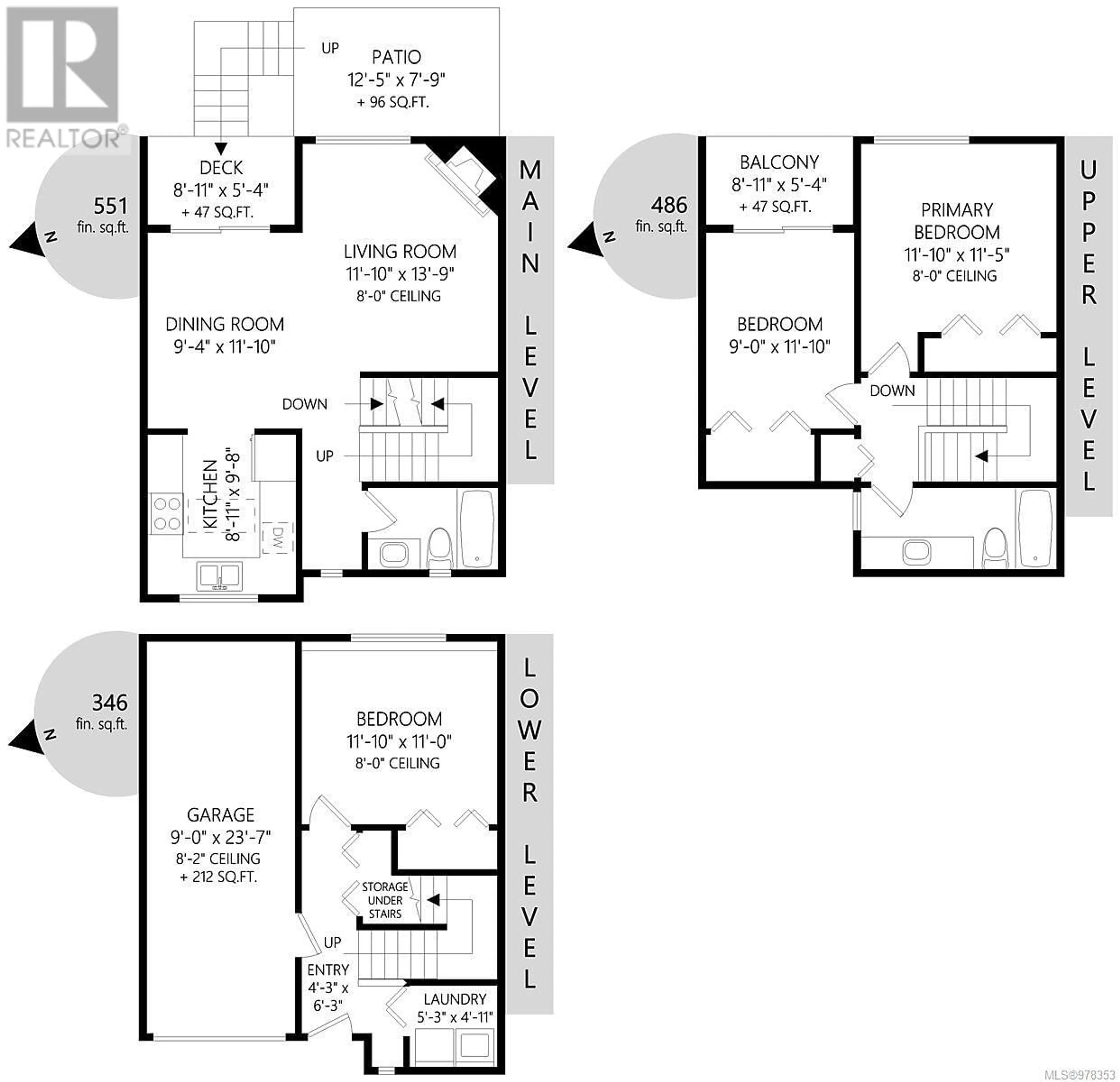 Floor plan for 7 947 Caledonia Ave, Victoria British Columbia V8T1E8