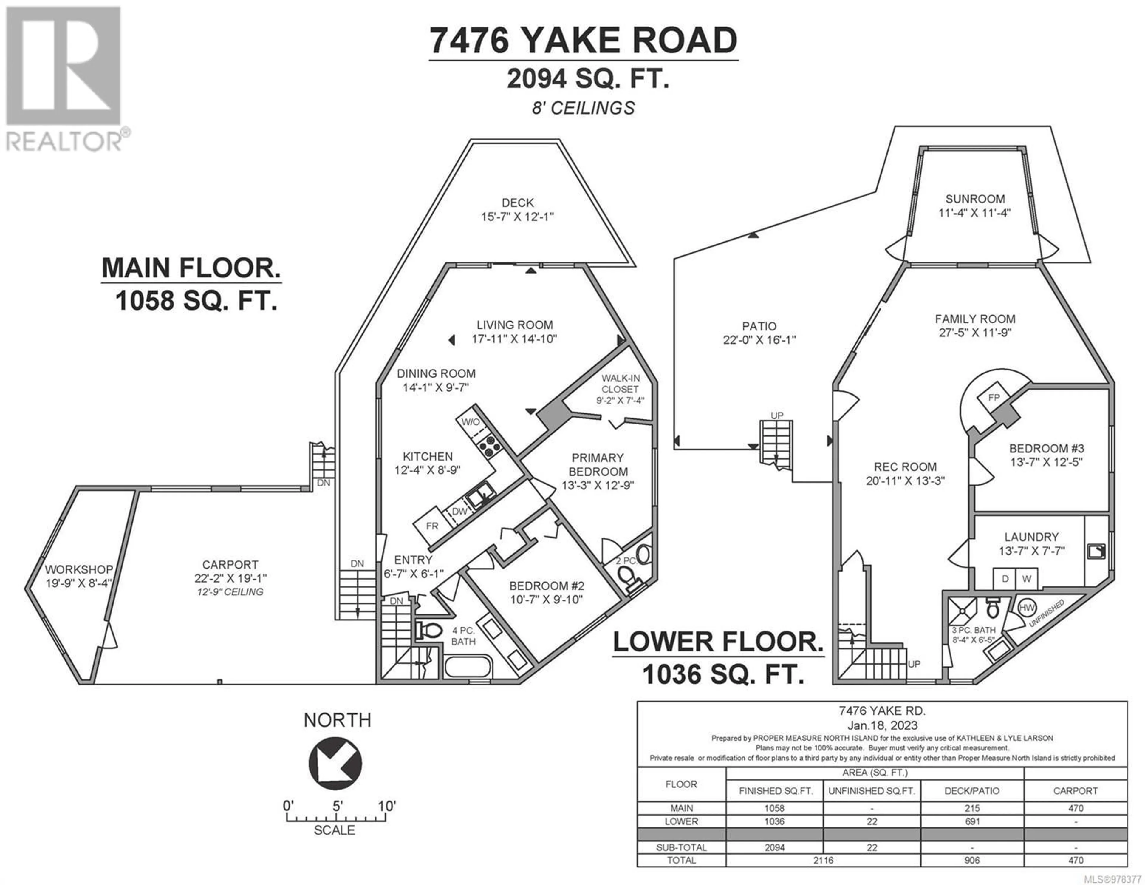 Floor plan for 7476 Yake Rd, Fanny Bay British Columbia V0R1W0