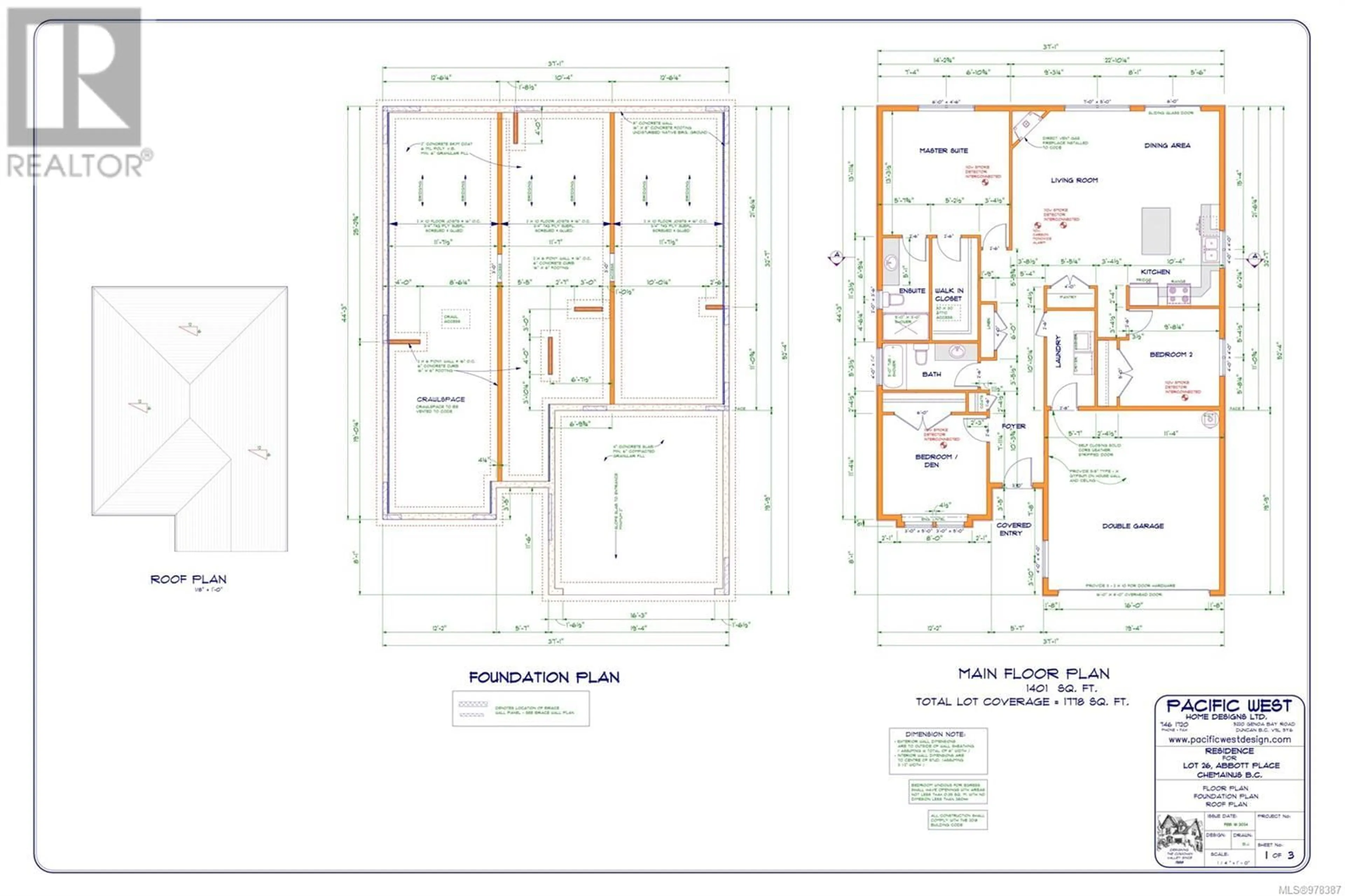 Floor plan for 3046 Abbott Pl, Chemainus British Columbia V9L3X1