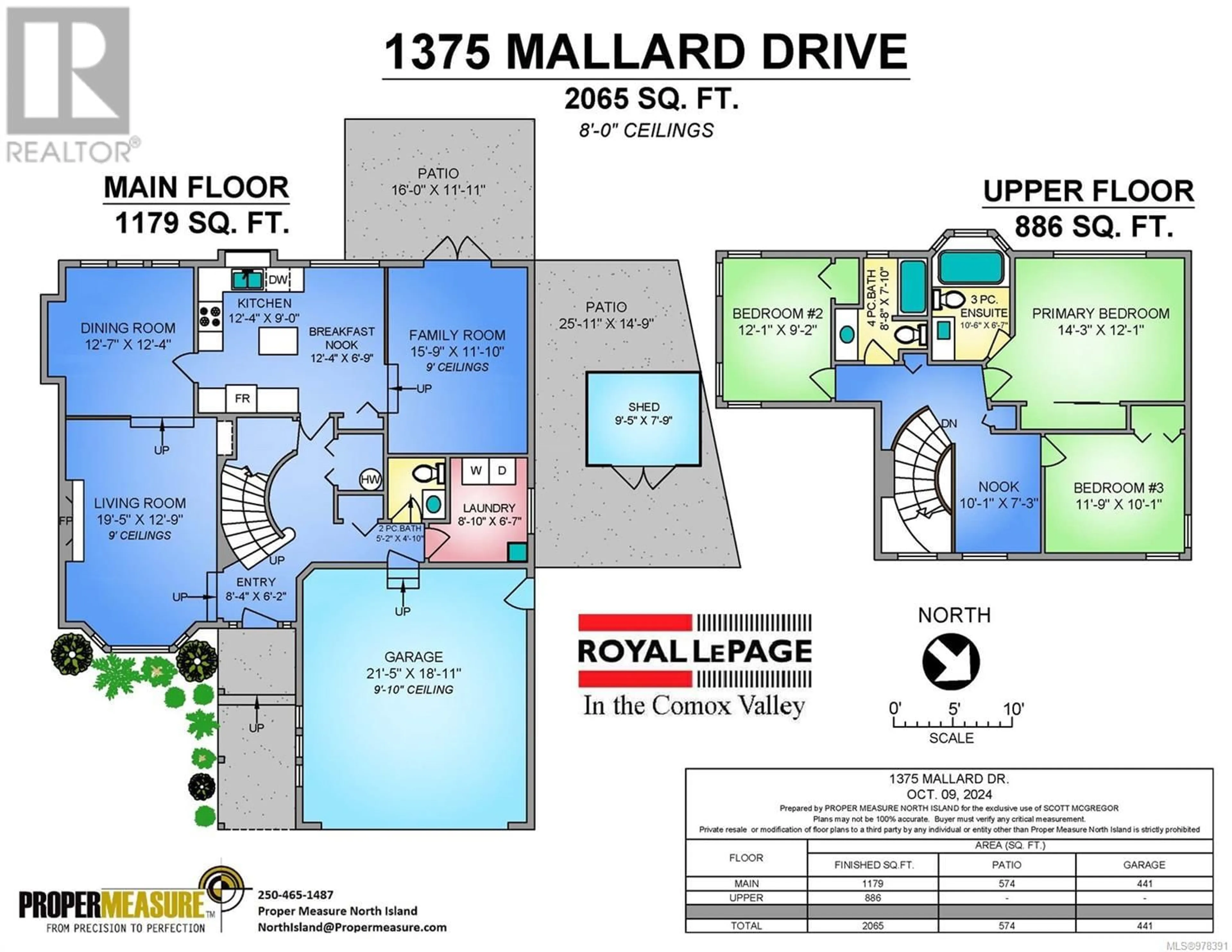 Floor plan for 1375 Mallard Dr, Courtenay British Columbia V9N8J8