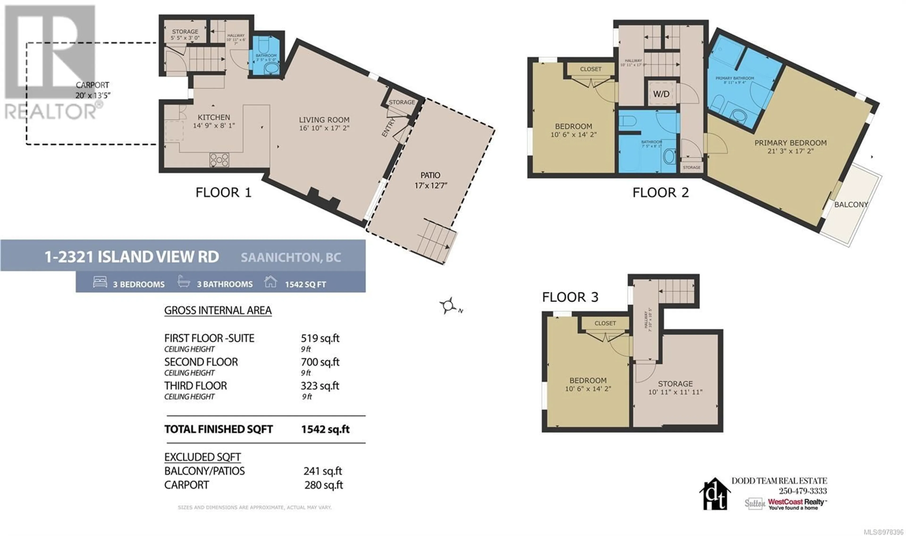 Floor plan for 1 2321 Island View Rd, Central Saanich British Columbia V8X0C9