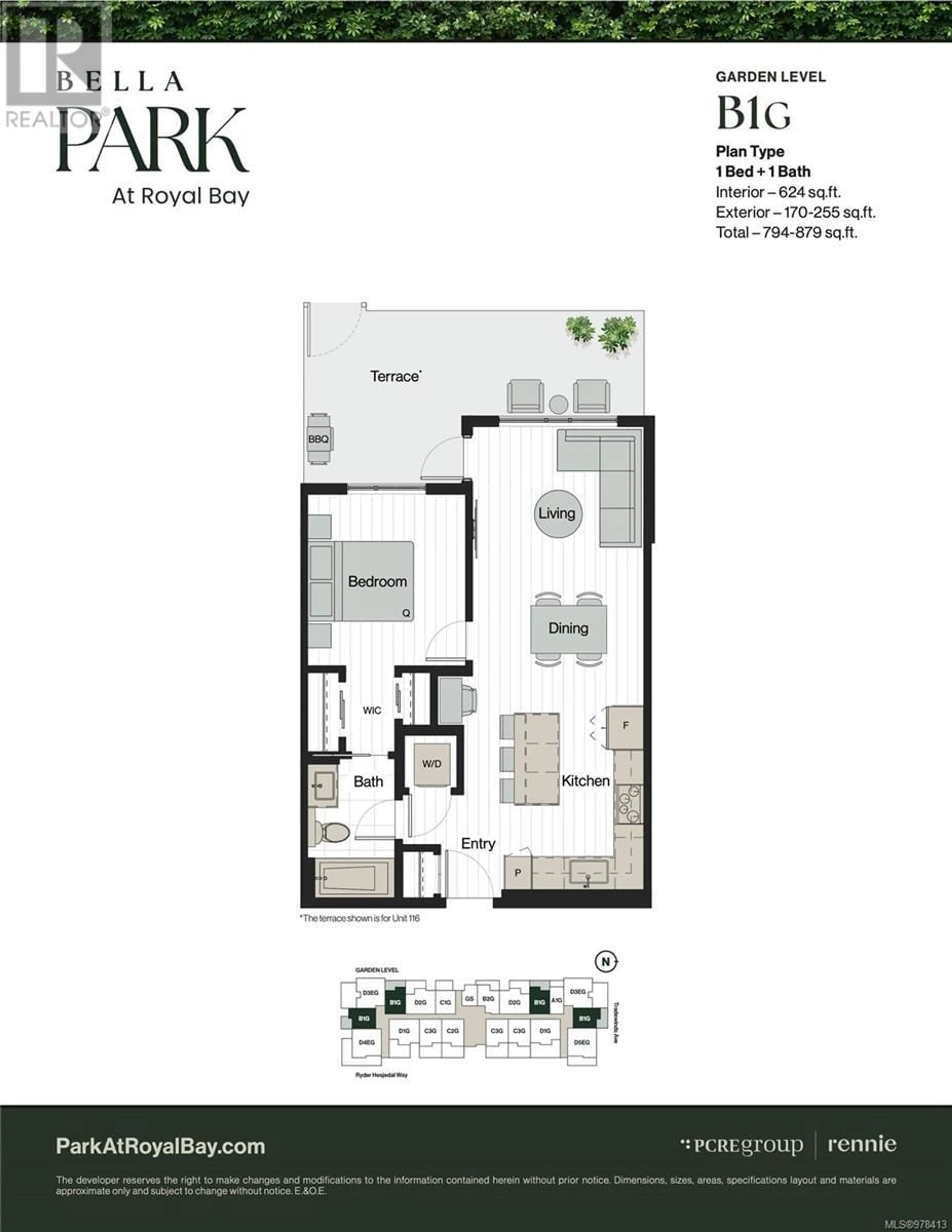 Floor plan for 101 3582 Ryder Hesjedal Way, Colwood British Columbia V9C0J6