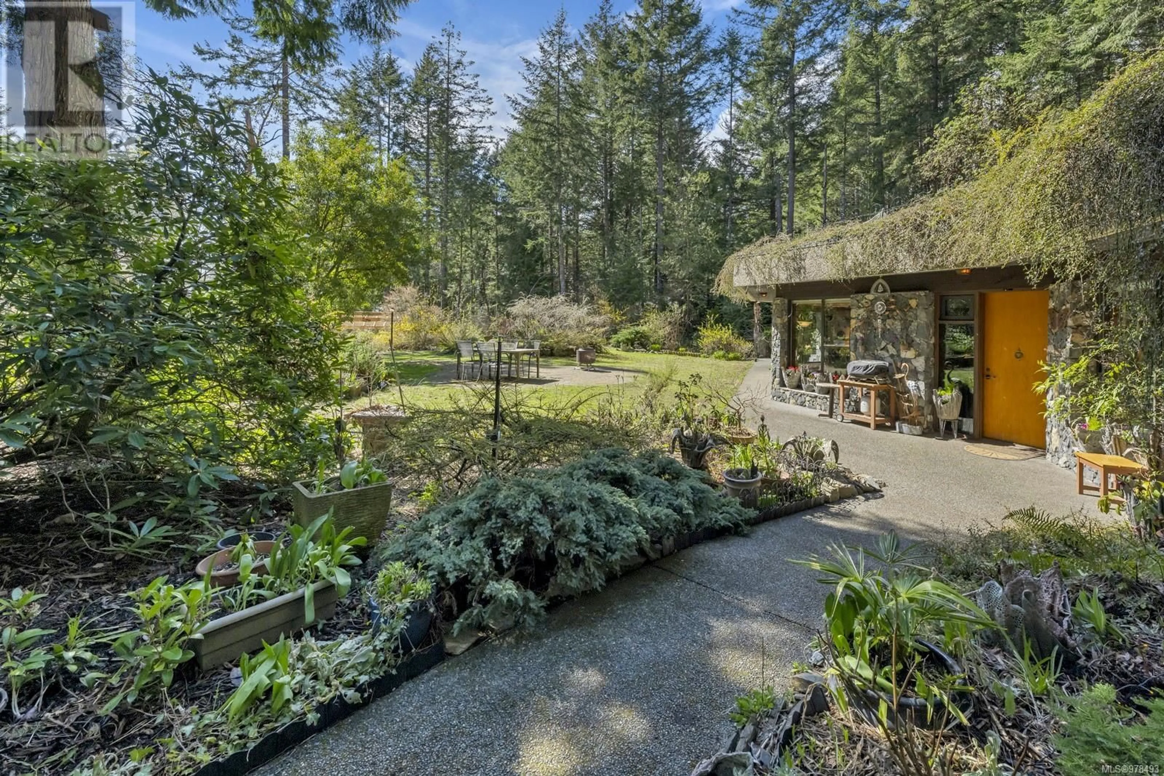 Patio, forest/trees view for 4440 SPELLMAN PLACE, Metchosin British Columbia V9C4C5