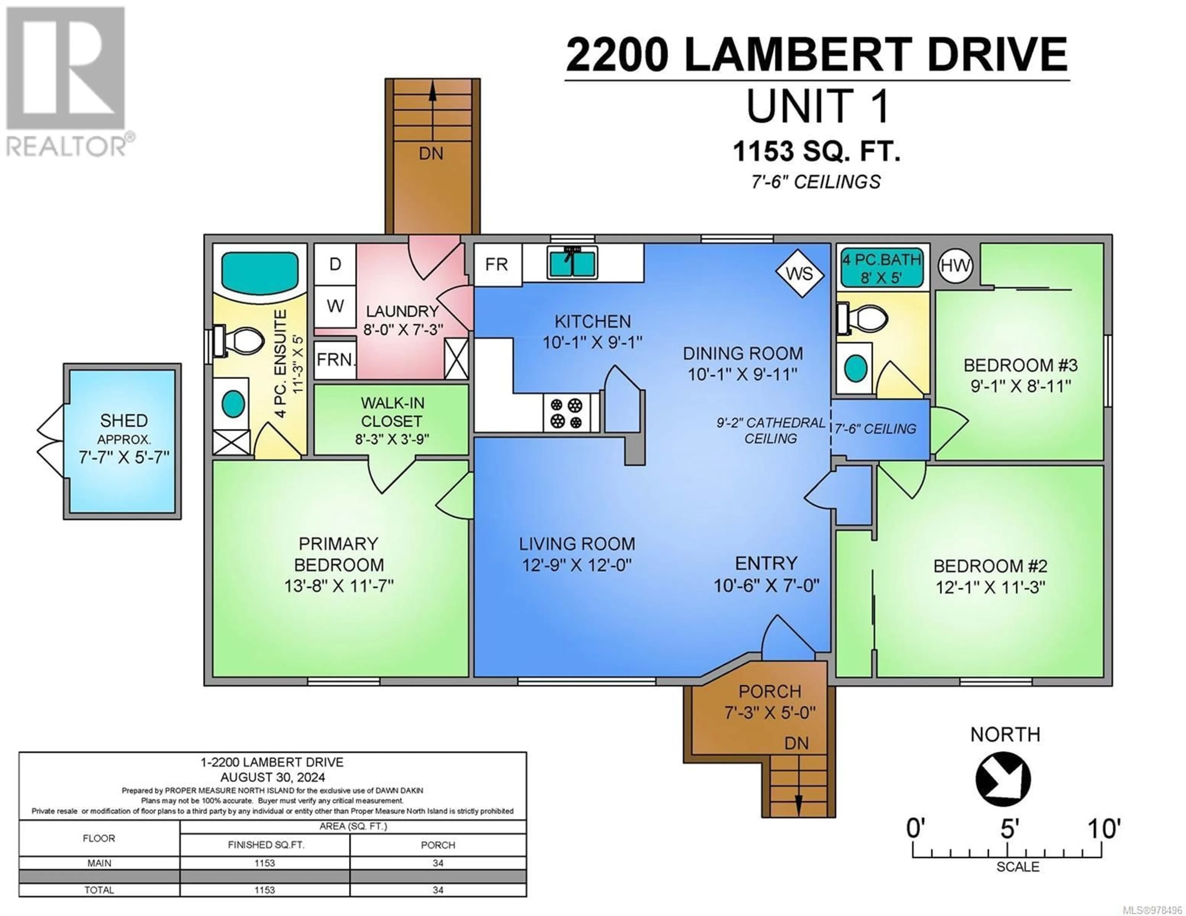 Floor plan for 1 2200 Lambert Dr, Courtenay British Columbia V9N9E1