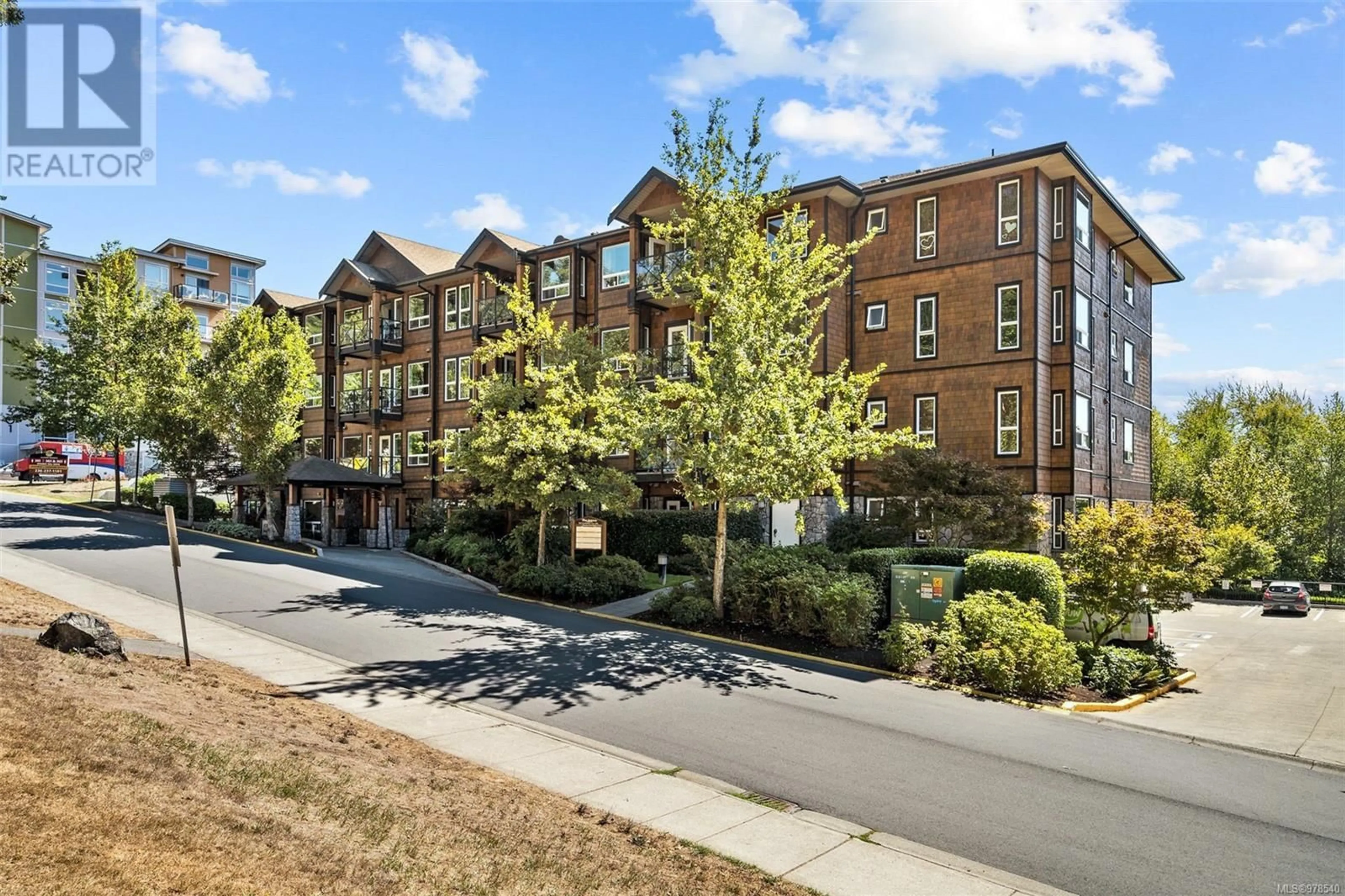 A pic from exterior of the house or condo, the front or back of building for 301 201 Nursery Hill Dr, View Royal British Columbia V9B0H7