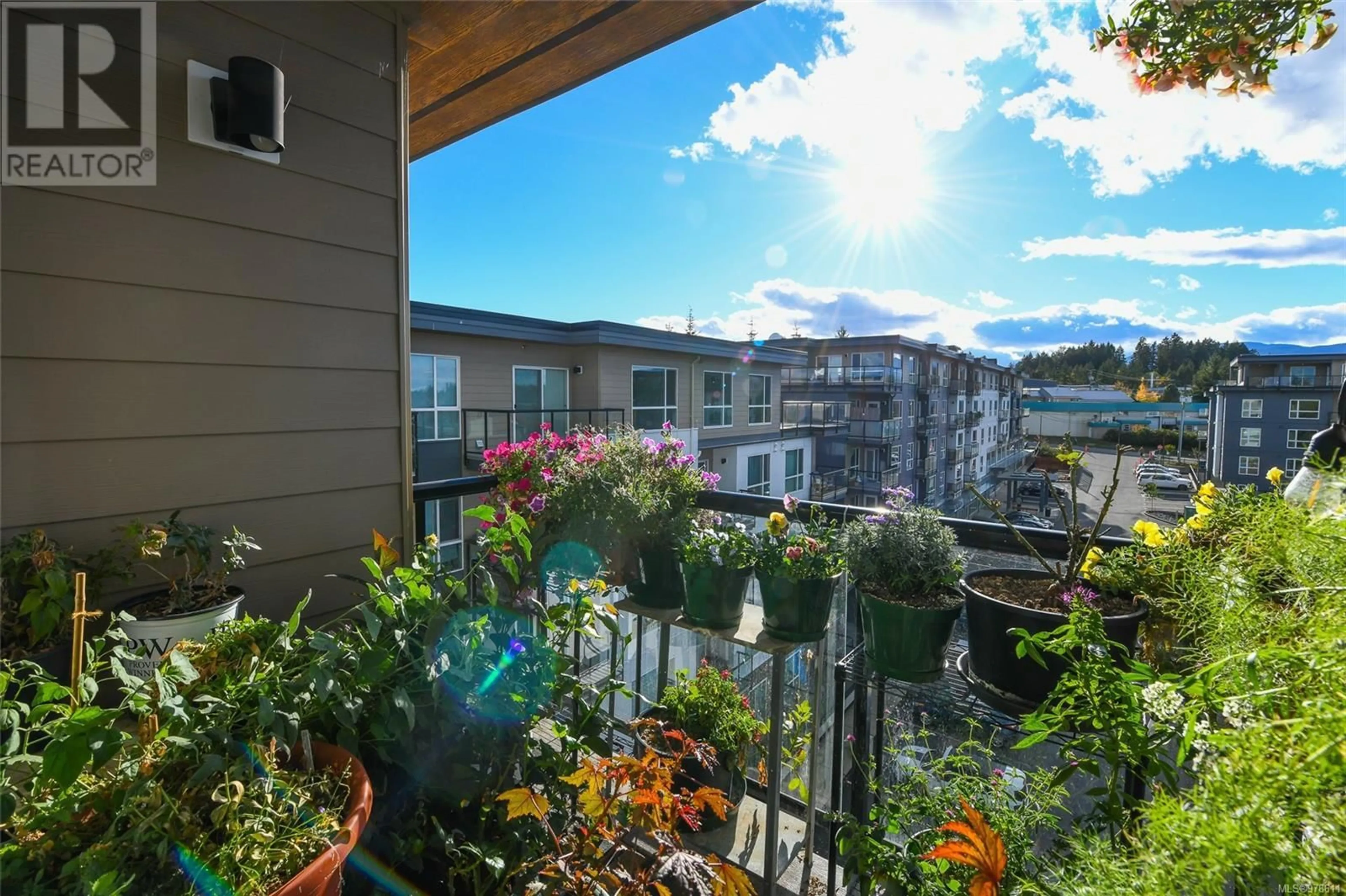 Patio, the fenced backyard for PH1 3070 Kilpatrick Ave, Courtenay British Columbia V9N0G7