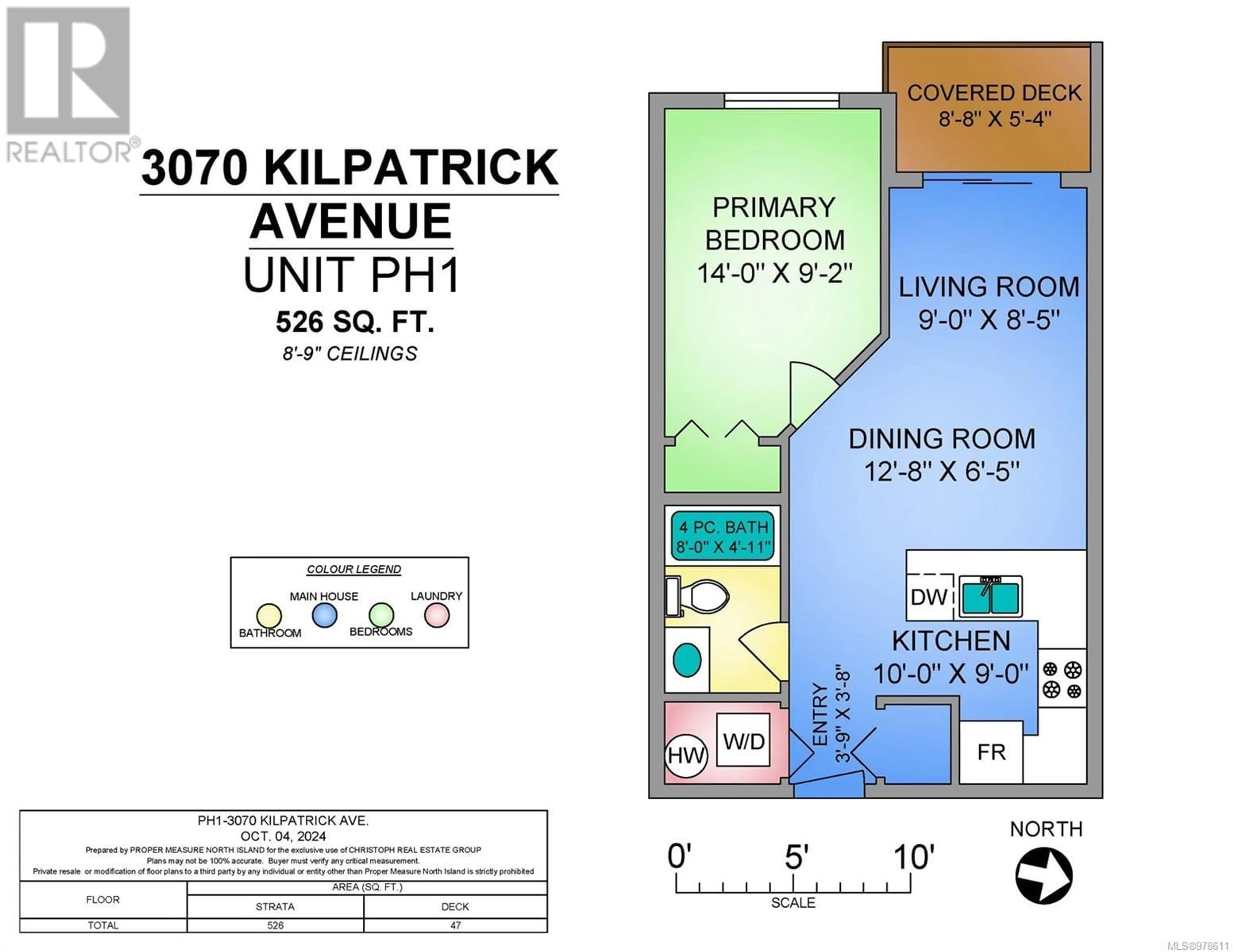 Floor plan for PH1 3070 Kilpatrick Ave, Courtenay British Columbia V9N0G7