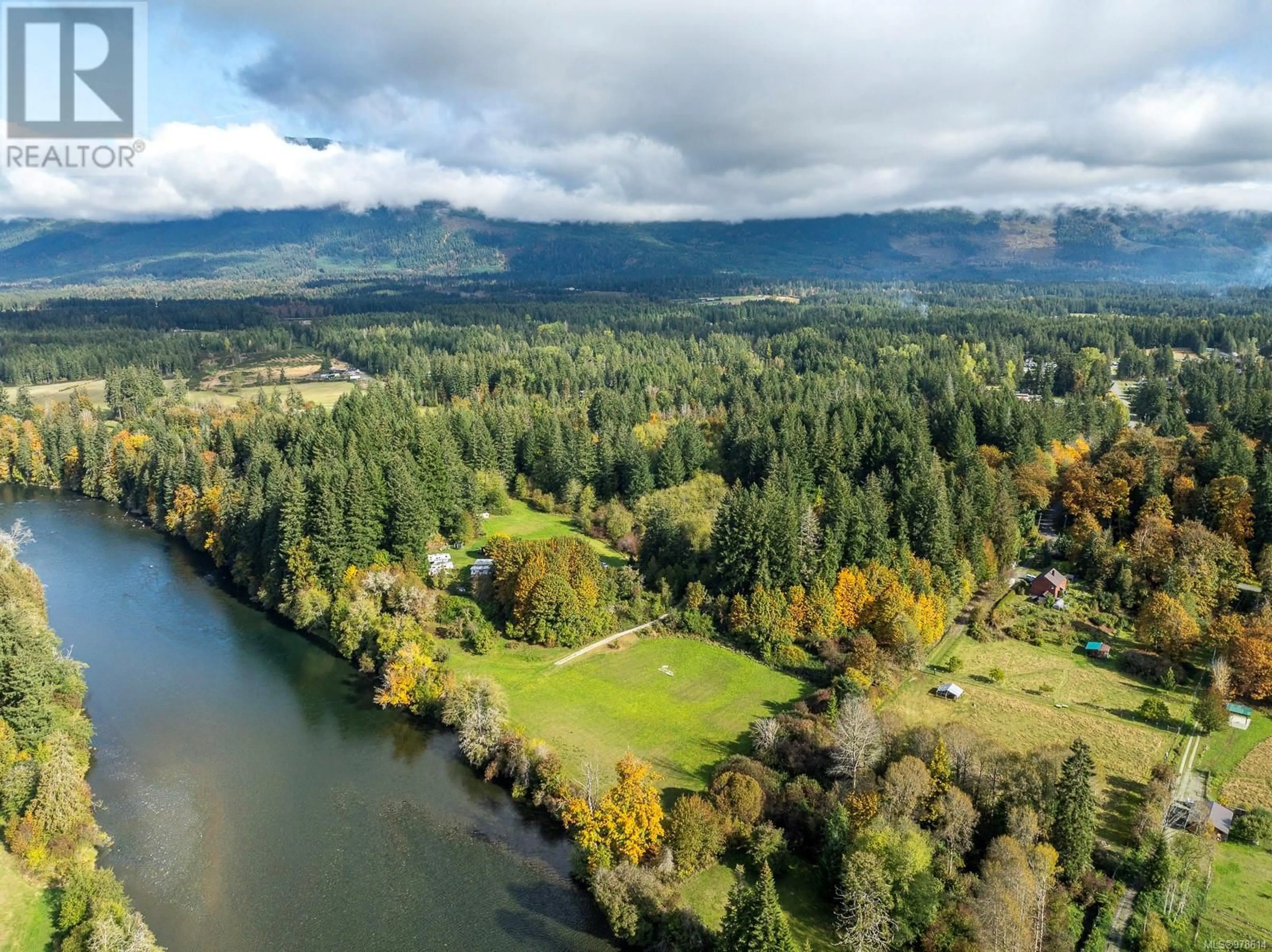A pic from outside/outdoor area/front of a property/back of a property/a pic from drone, water/lake/river/ocean view for 6979 HILLS ROAD, Port Alberni British Columbia V9Y8L4