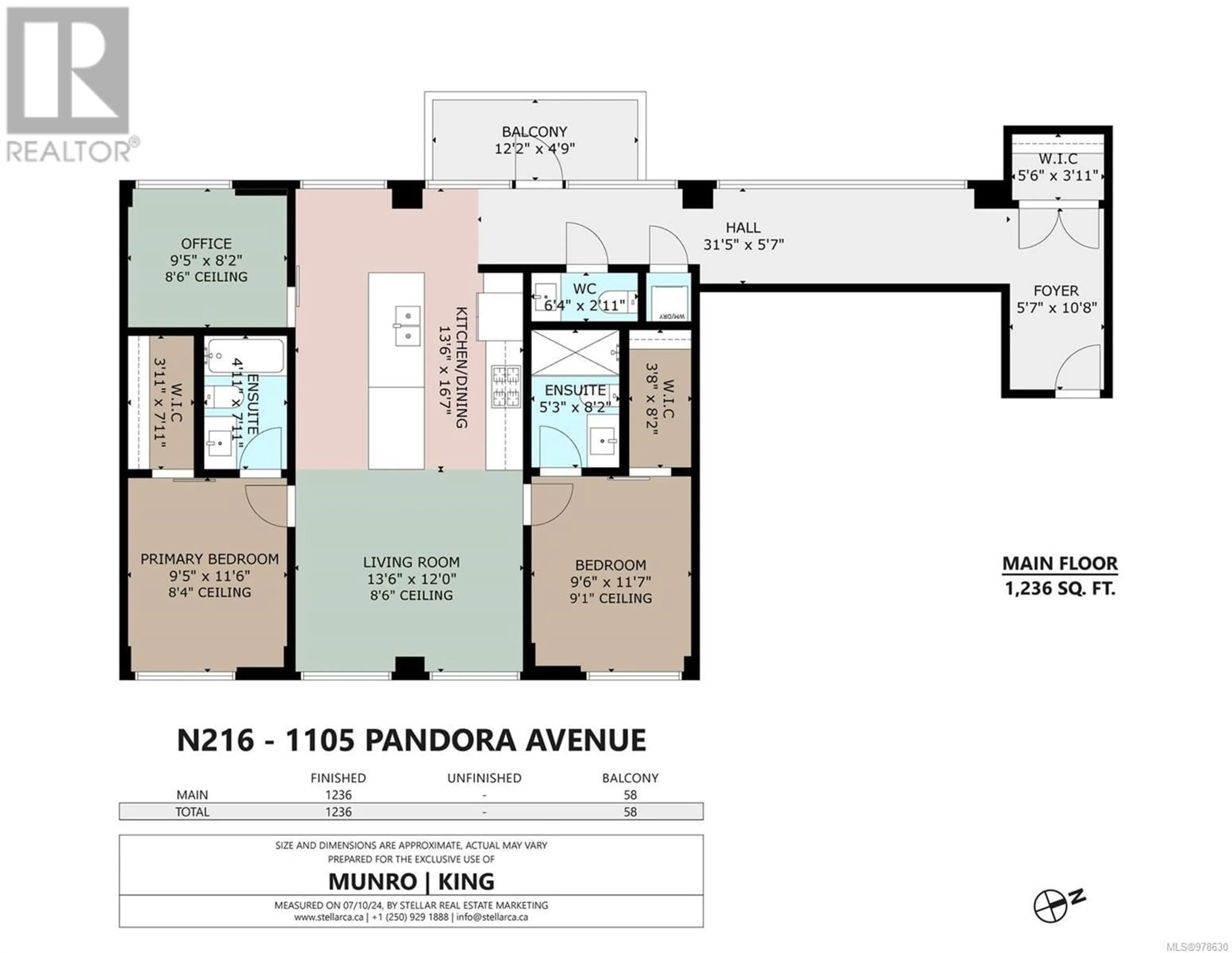 Floor plan for N216 1105 Pandora Ave, Victoria British Columbia V8V3P9