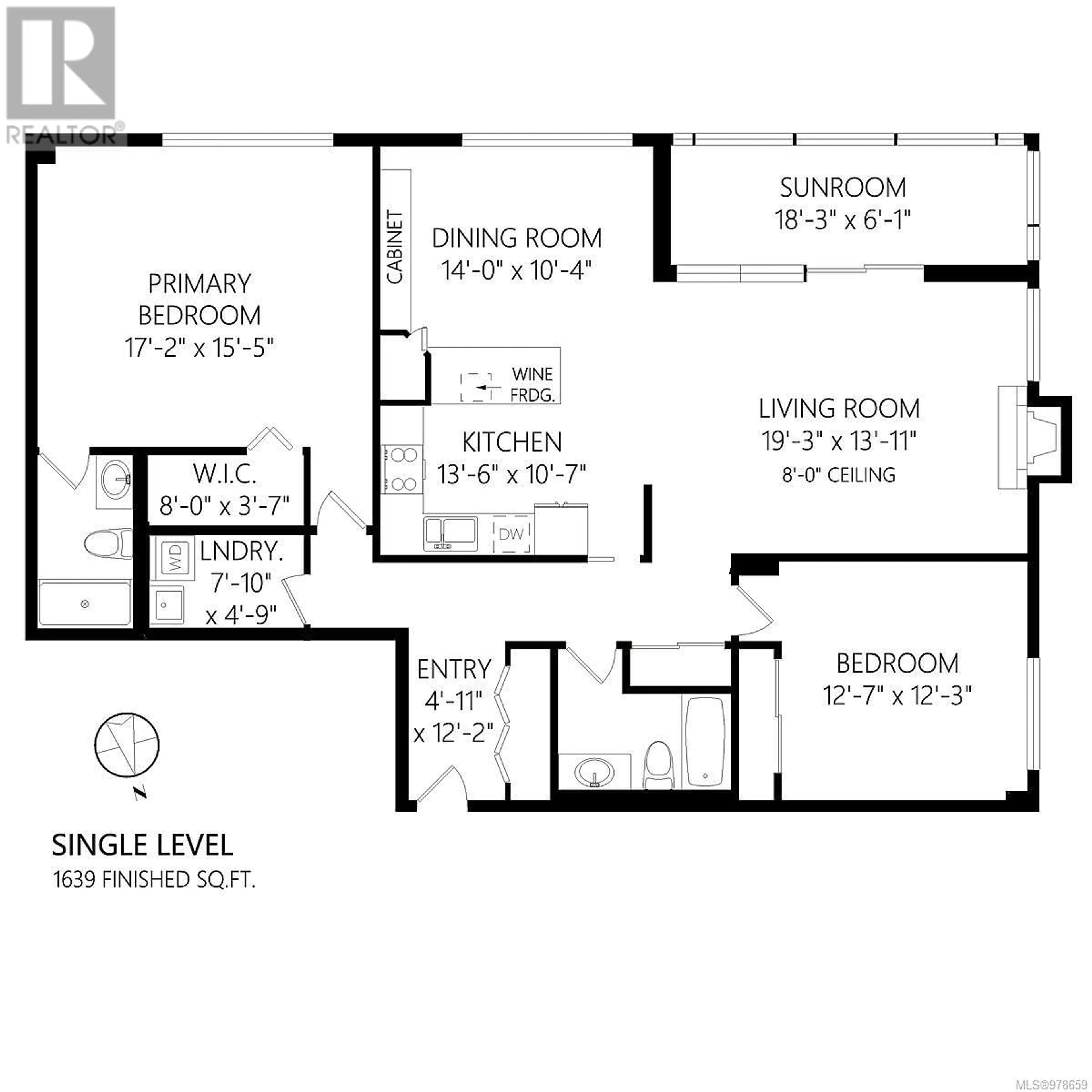 Floor plan for 302 670 Dallas Rd, Victoria British Columbia V8V1B7