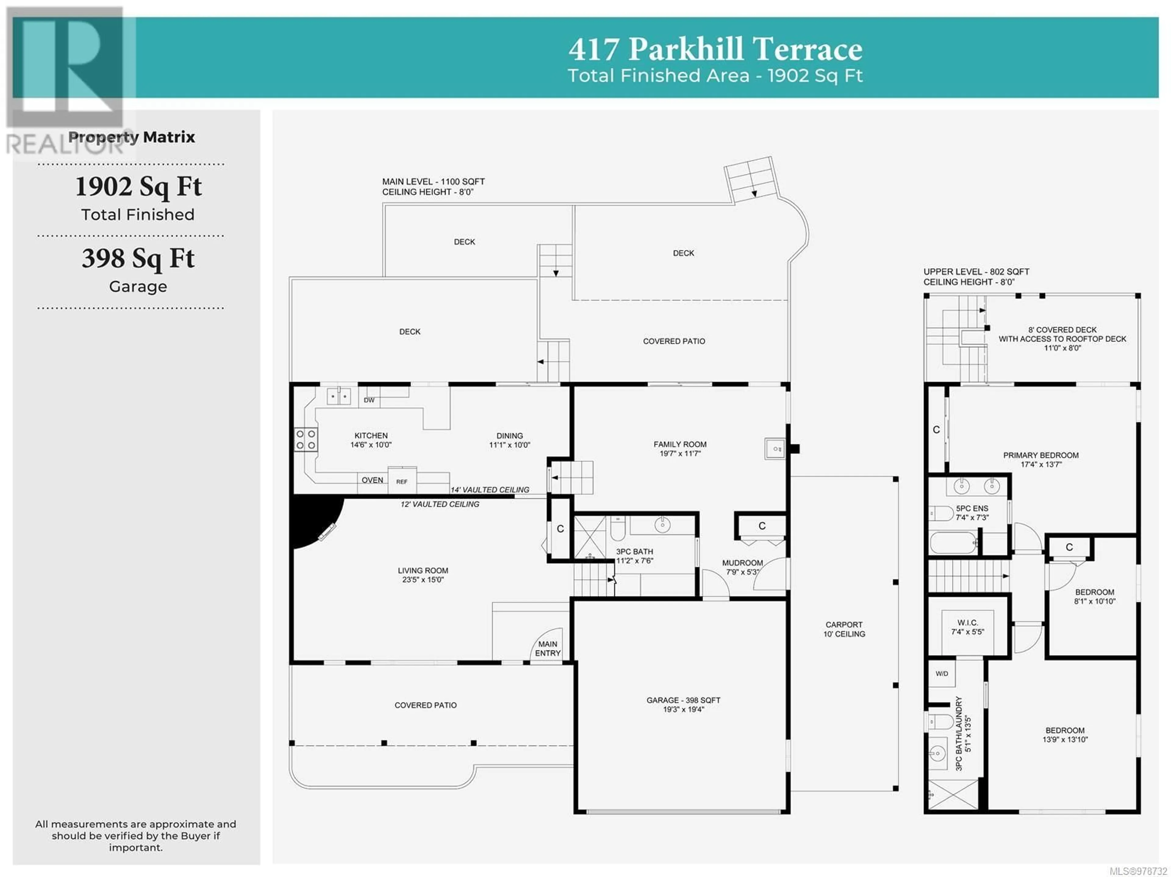 Floor plan for 417 Parkhill Terr, Ladysmith British Columbia V9G1V3