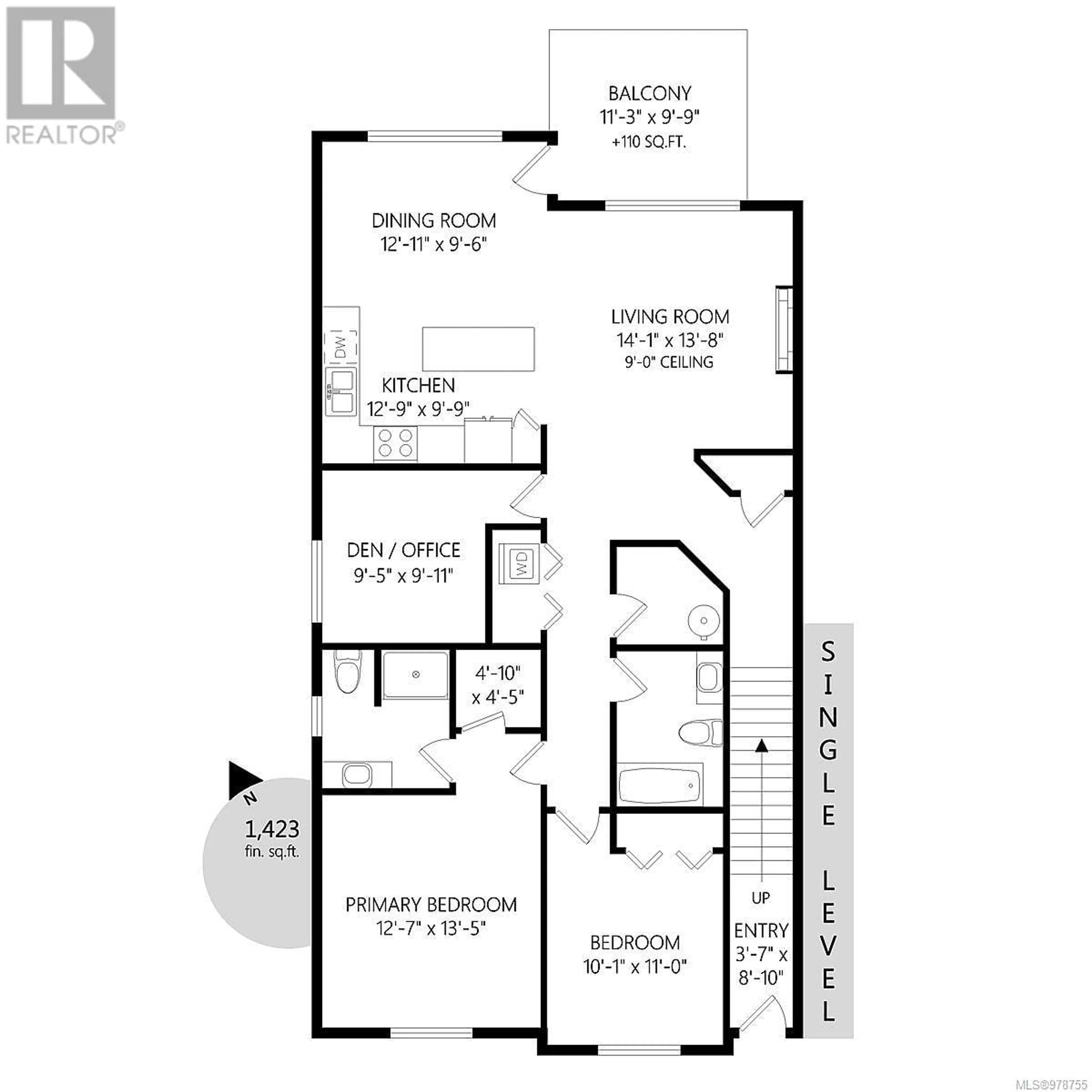 Floor plan for 6202 Thyme Pl, Nanaimo British Columbia V9V1M1