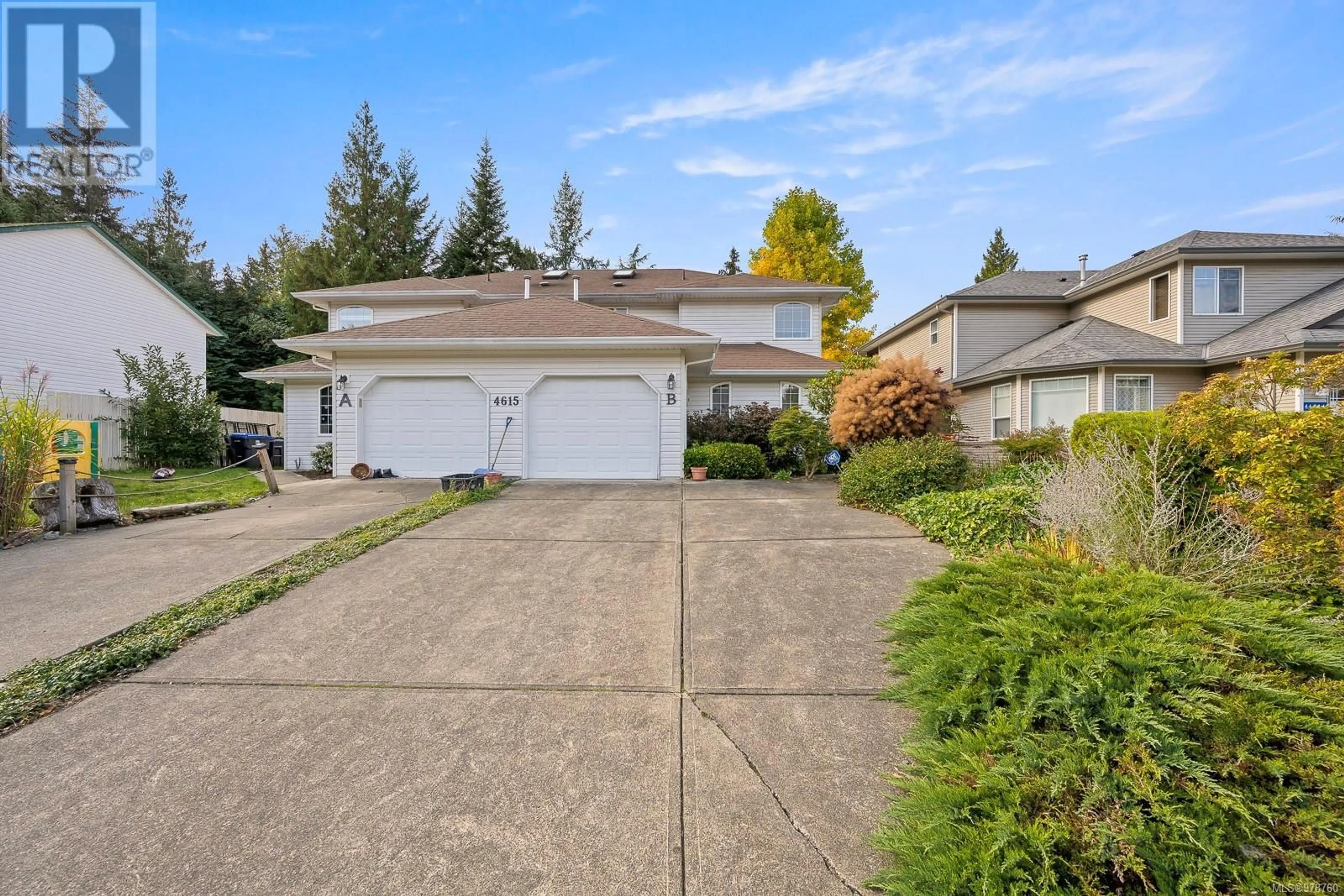 Frontside or backside of a home, the fenced backyard for B 4615 Muir Rd, Courtenay British Columbia V9N9A9