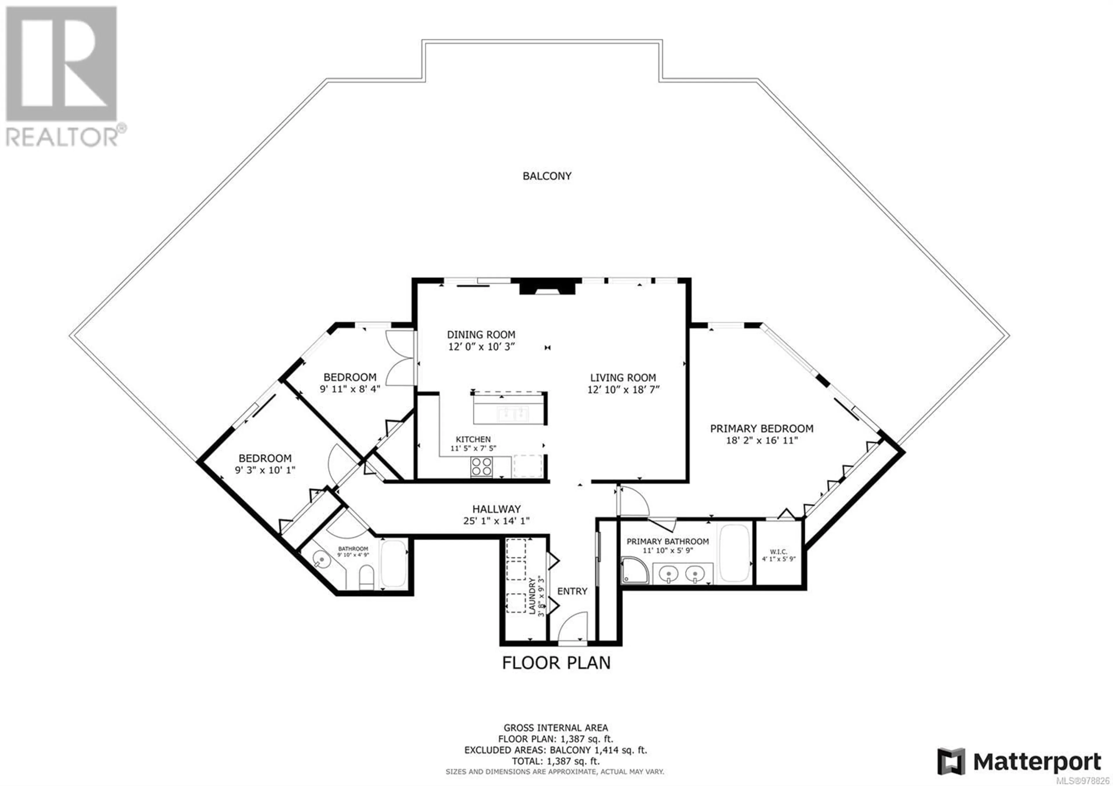 Floor plan for 301 350 Island Hwy S, Campbell River British Columbia V9W1A5