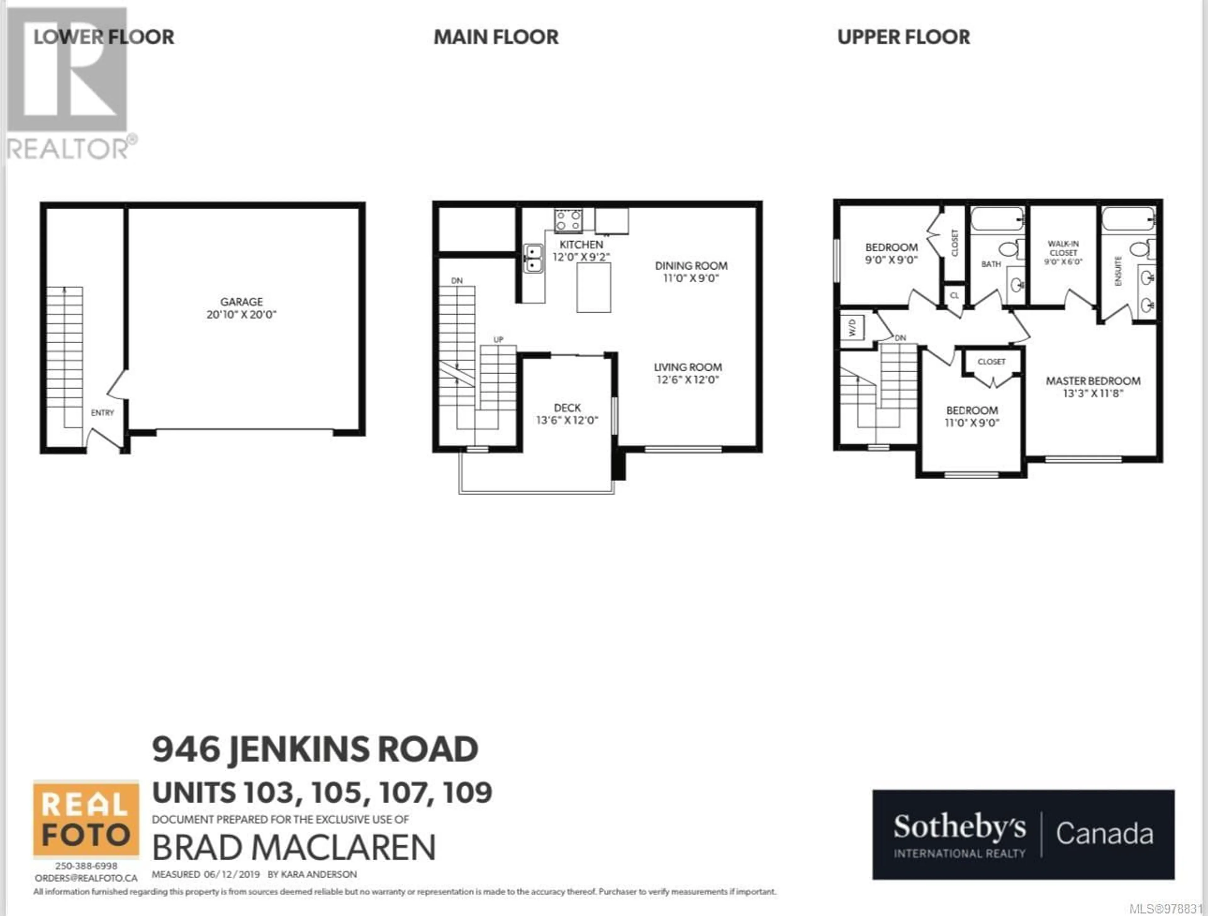 Floor plan for 103 946 Jenkins Ave, Langford British Columbia V9B2N7